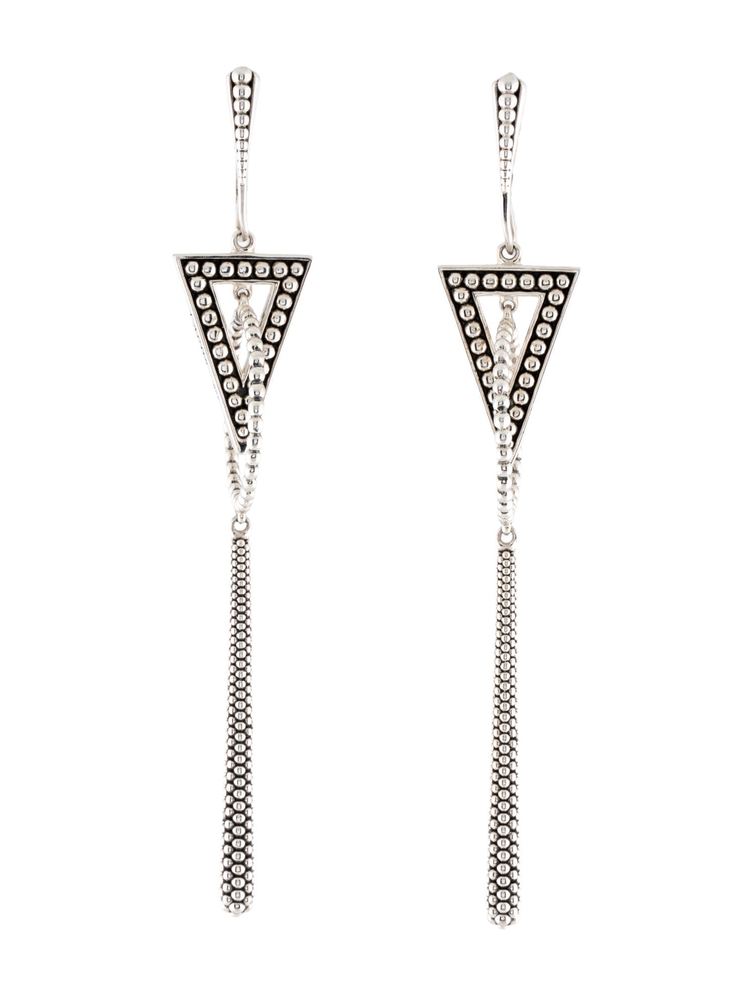 Lagos Triangle Circle Drop Earrings