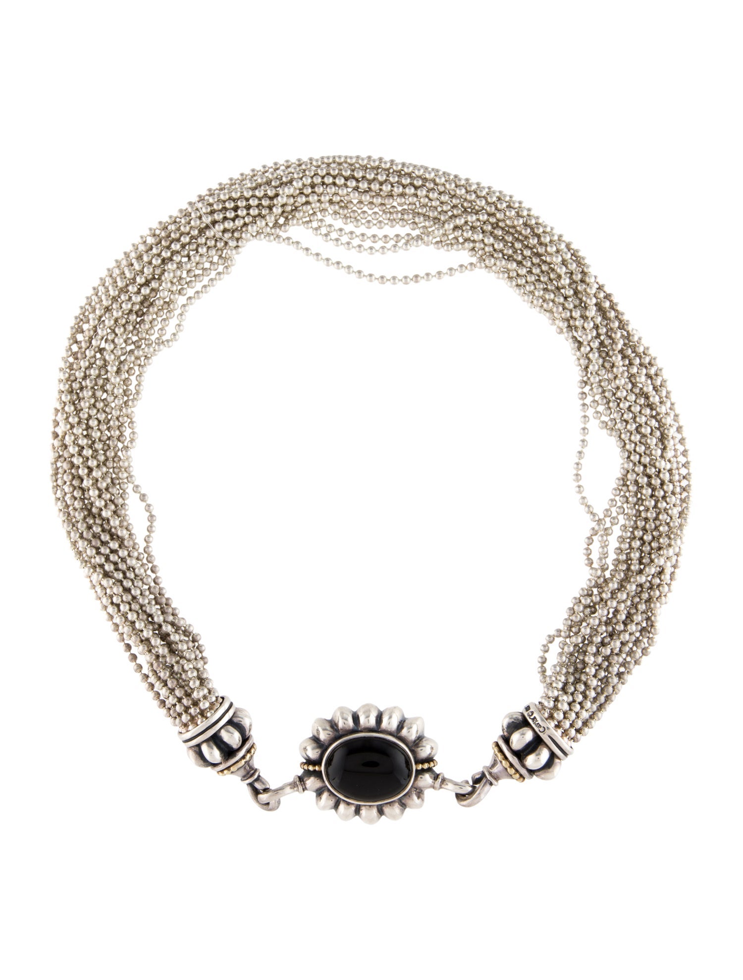 Lagos Onyx Caviar Multi-Strand Necklace