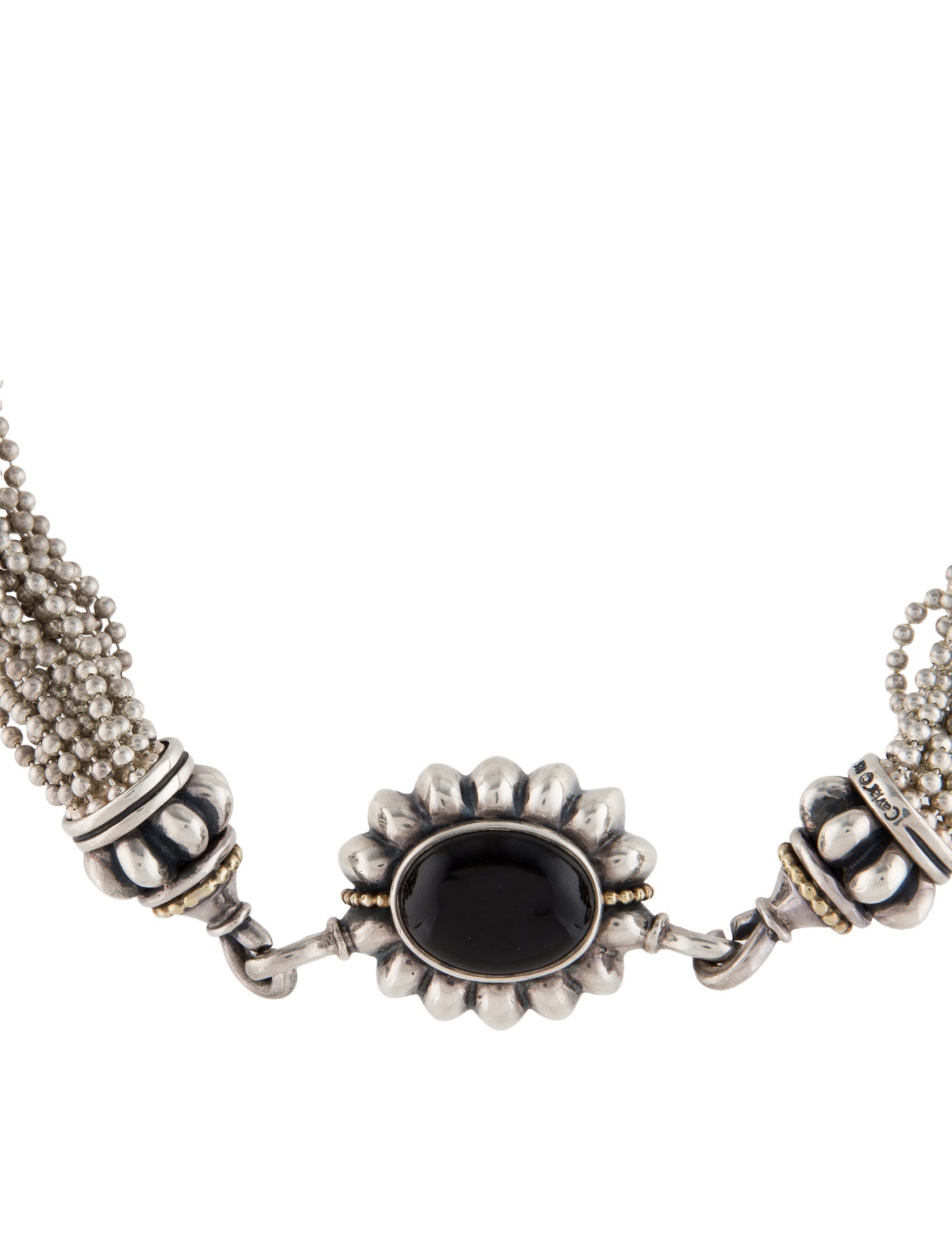 Lagos Onyx Caviar Multi-Strand Necklace