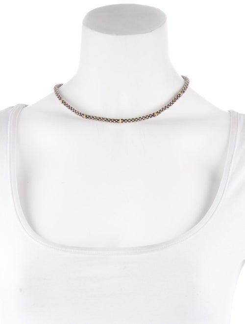 Lagos Two-Tone Caviar Beaded Necklace