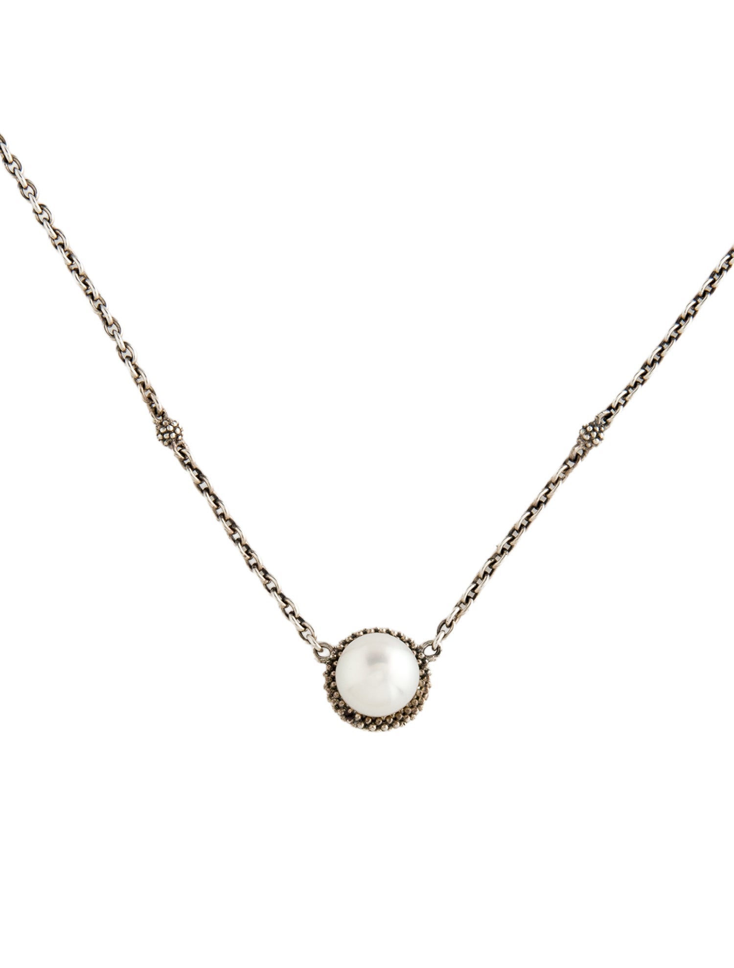 Lagos Pearl Pendant Necklace