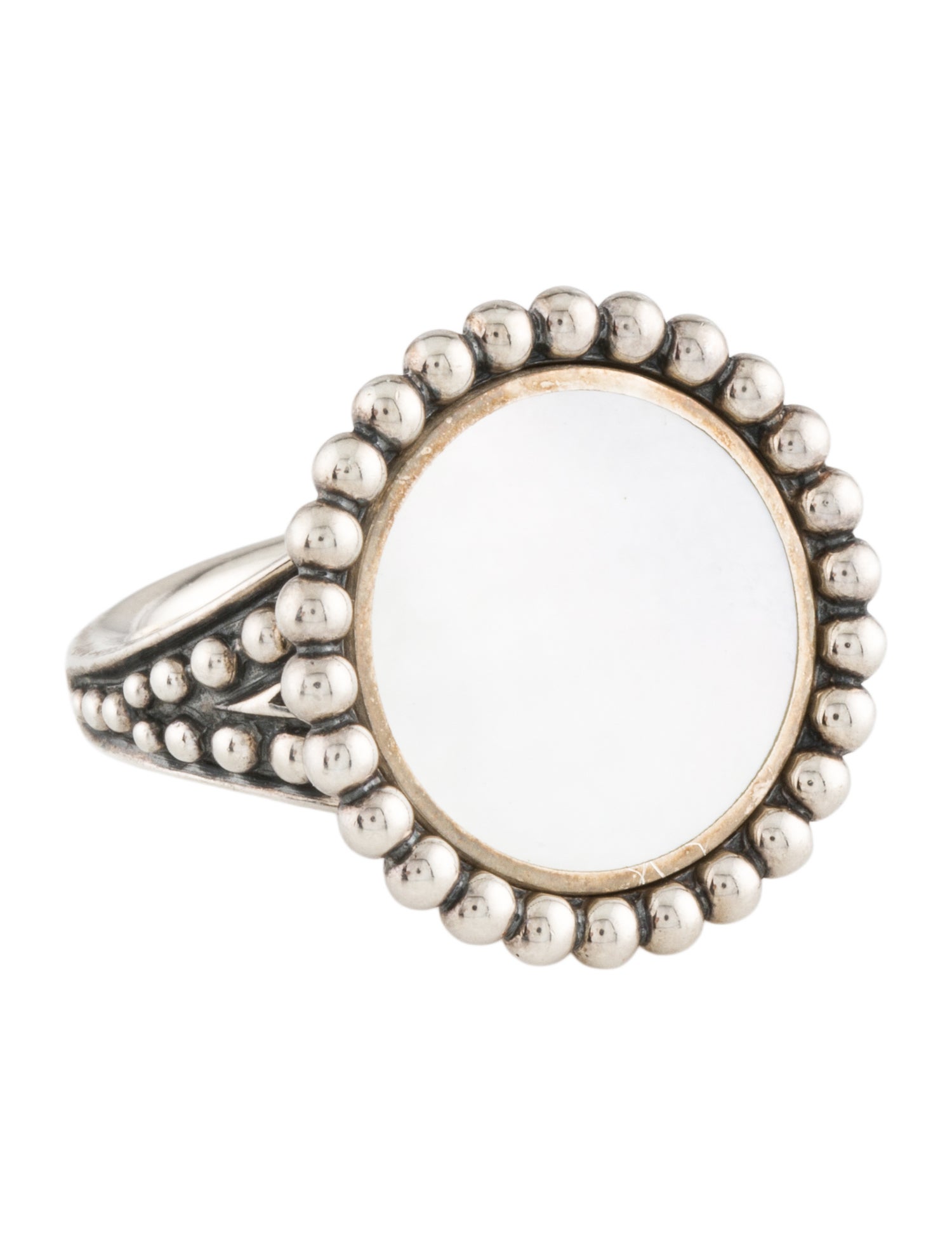 Lagos Mother of Pearl Large Maya Cocktail Ring