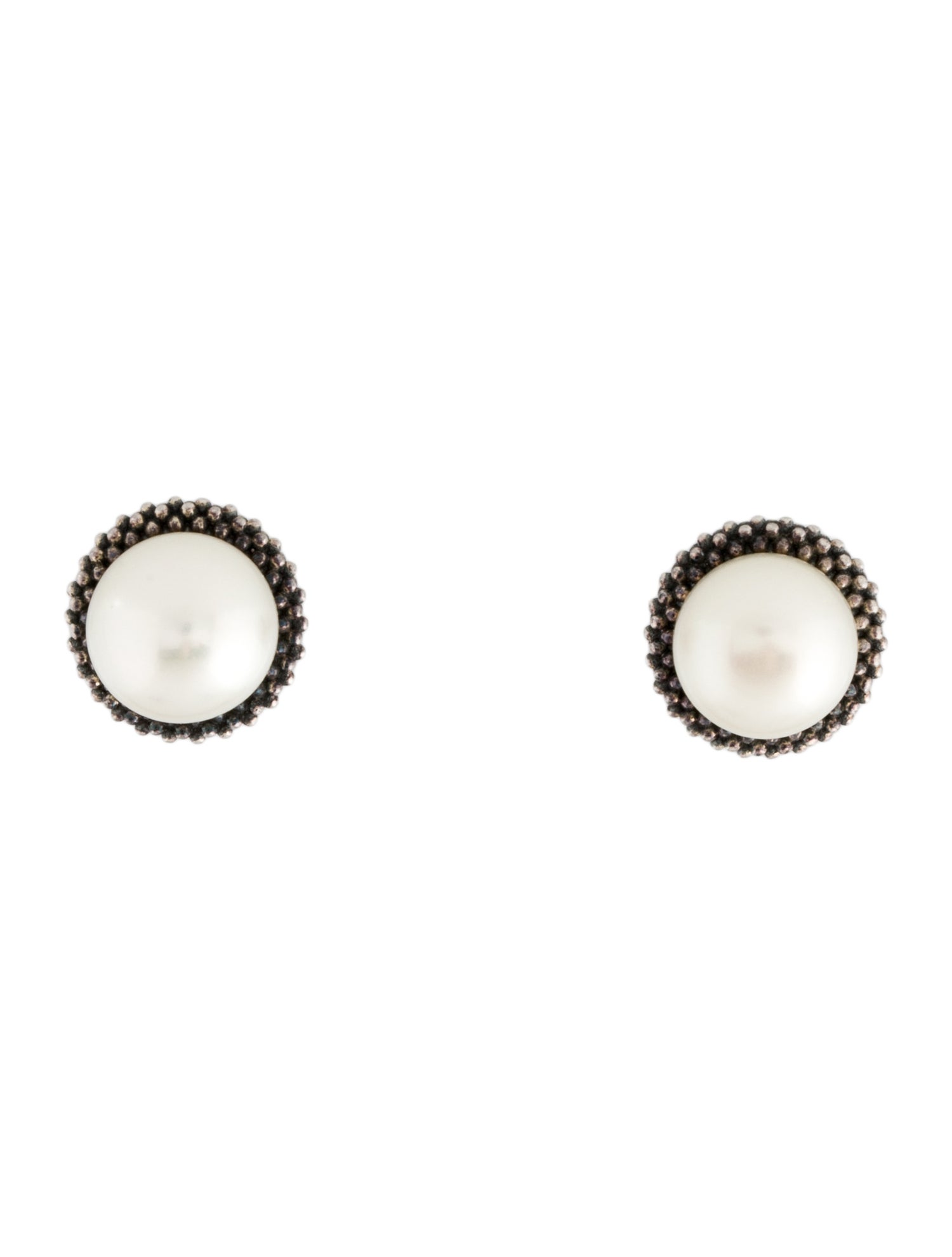 Lagos Pearl Caviar Stud Earrings