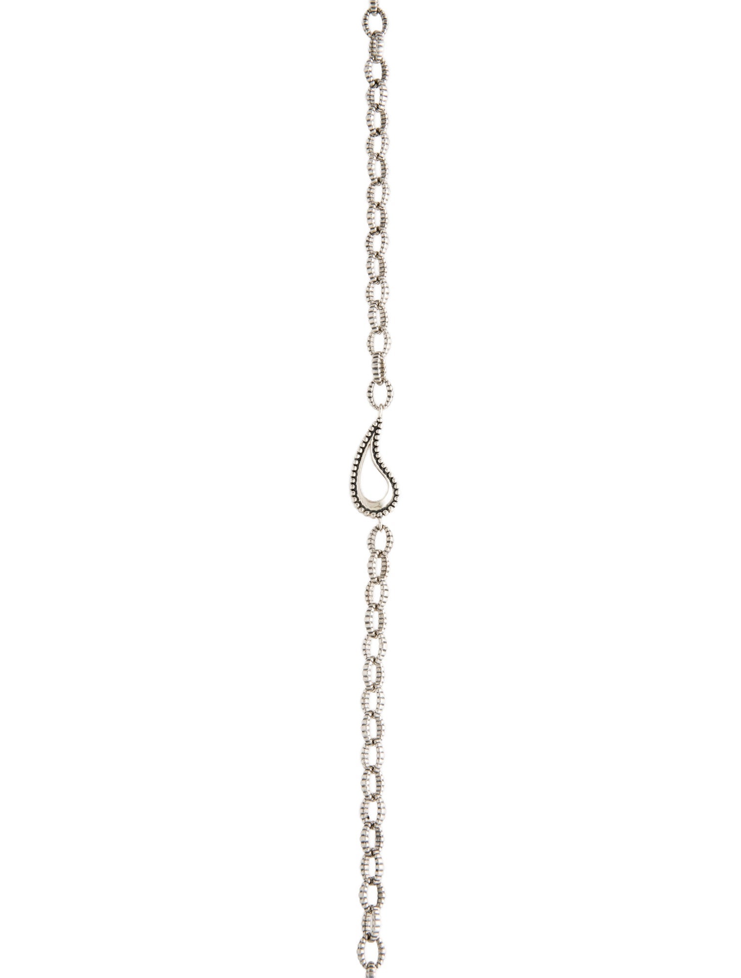 Lagos Caviar Fluted Station Necklace