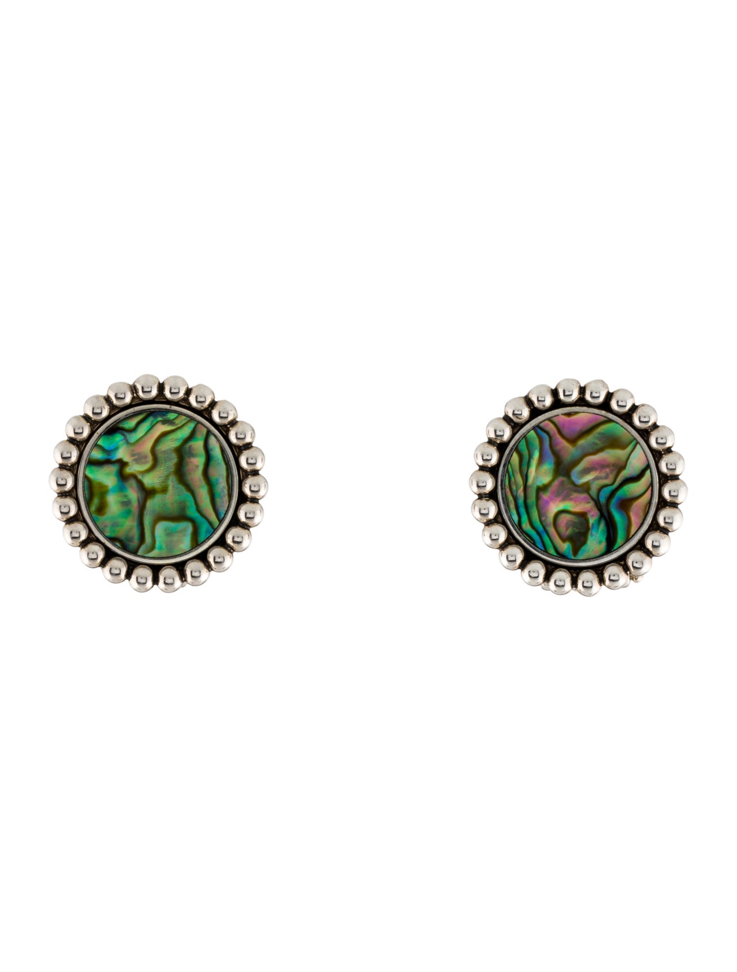 Lagos Abalone Maya Earclips