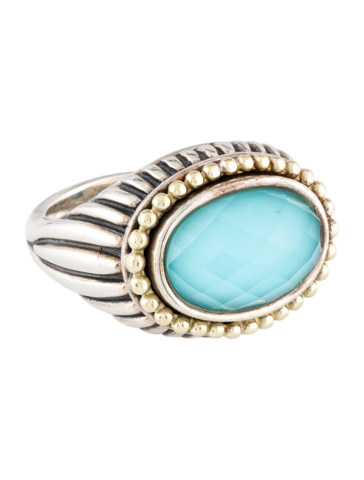 Lagos Quartz Doublet Venus Cocktail Ring