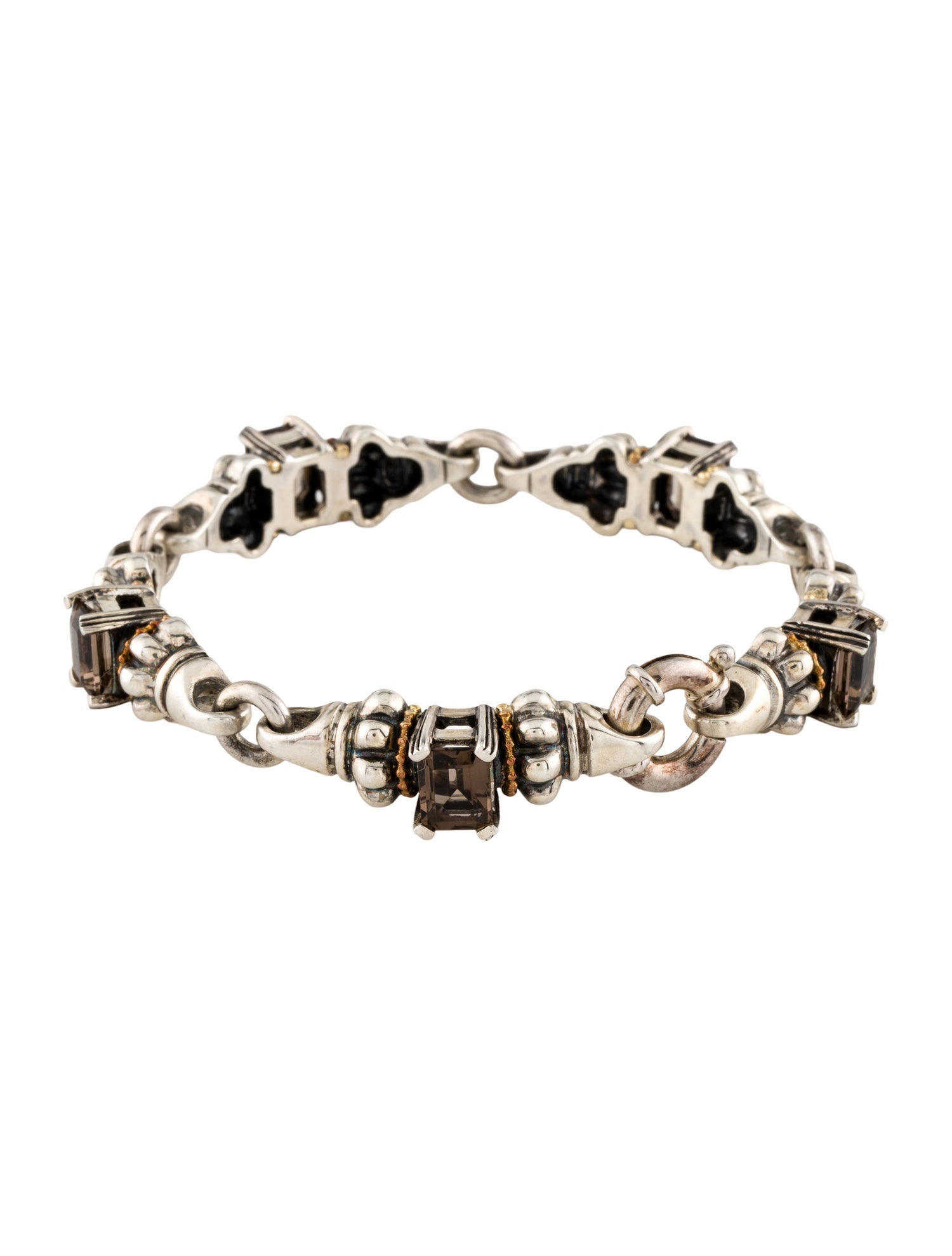 Lagos Smoky Quartz Link Bracelet