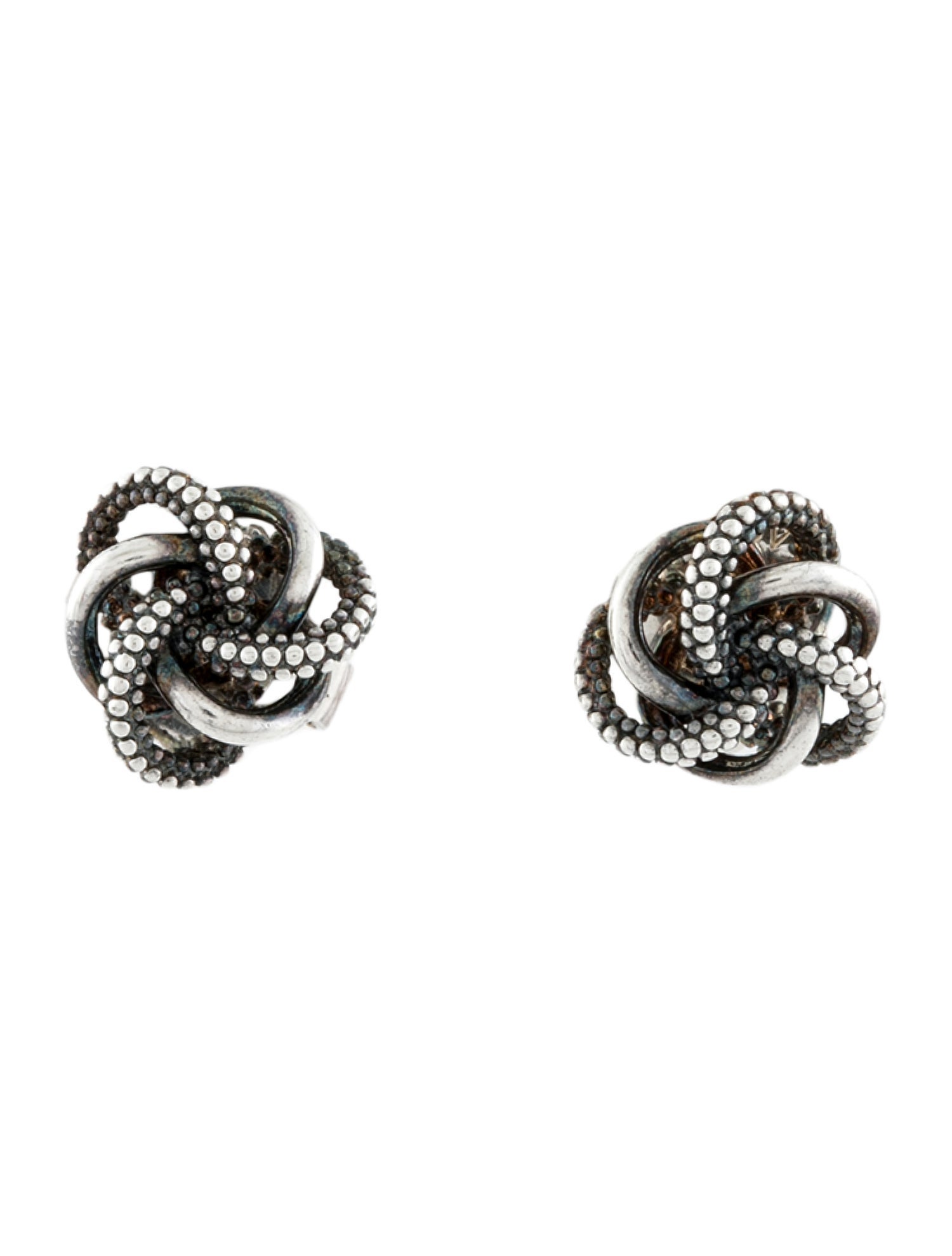 Lagos Small Love Knot Stud Earrings