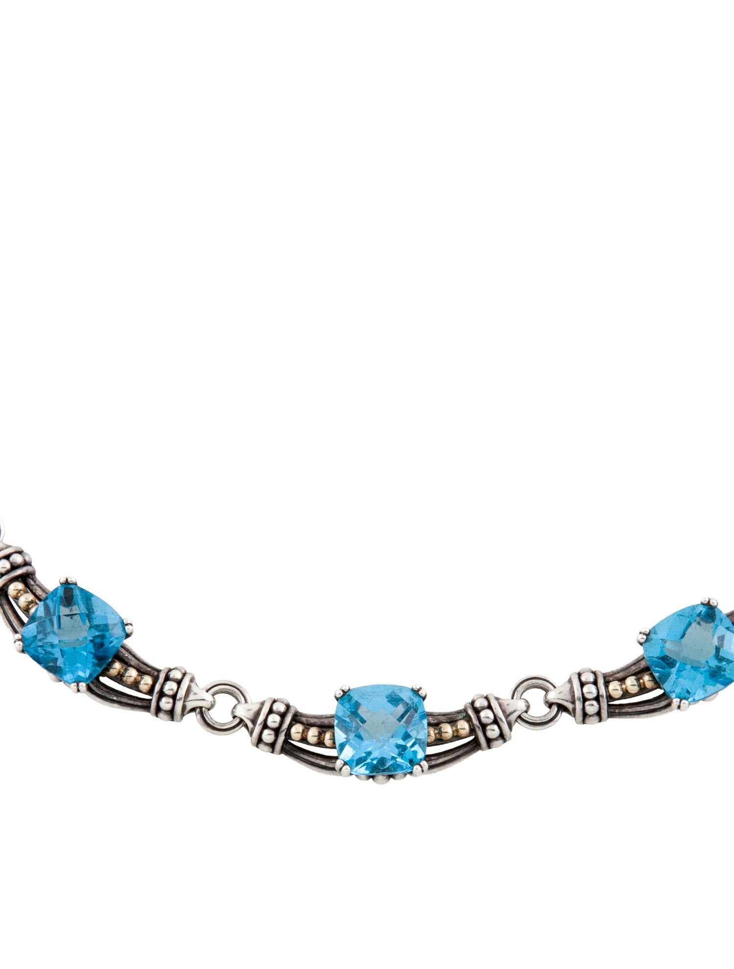 Lagos Topaz Glacier Caviar Necklace