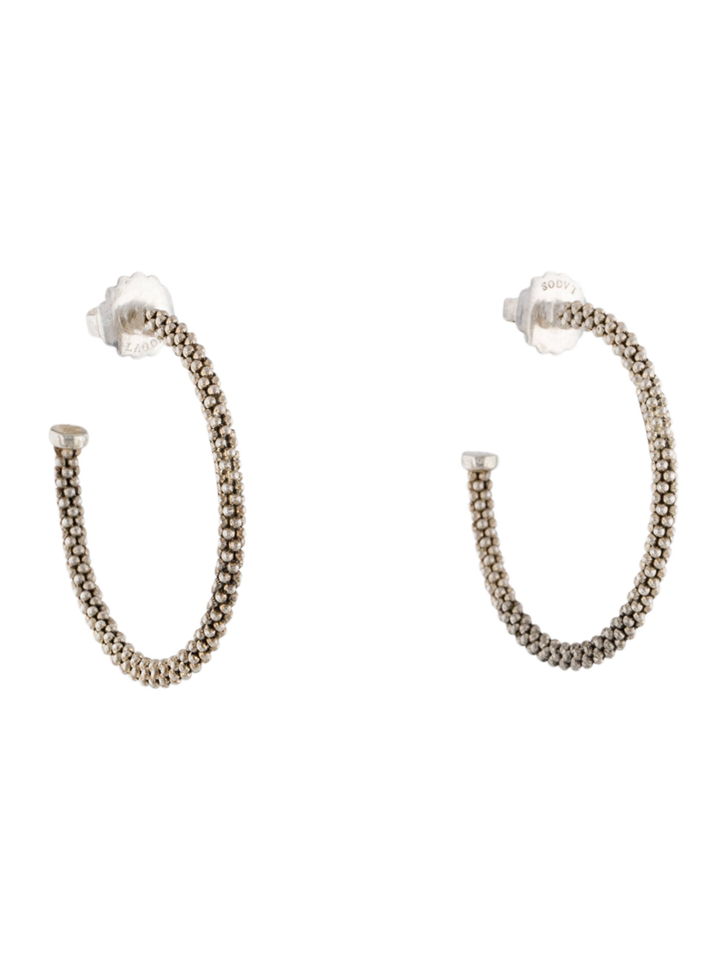 Lagos Medium Caviar Hoop Earrings