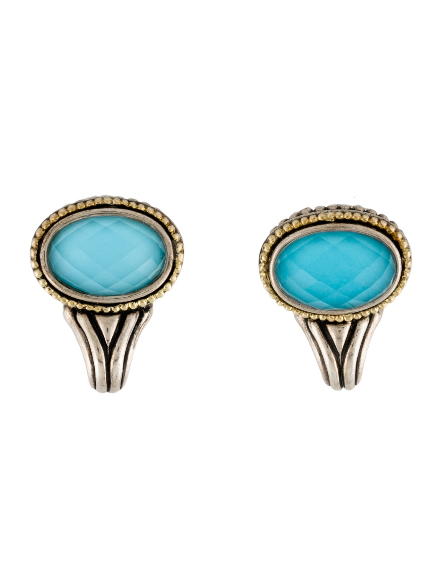 Lagos Two-Tone Quartz Doublet Earclip Earrings
