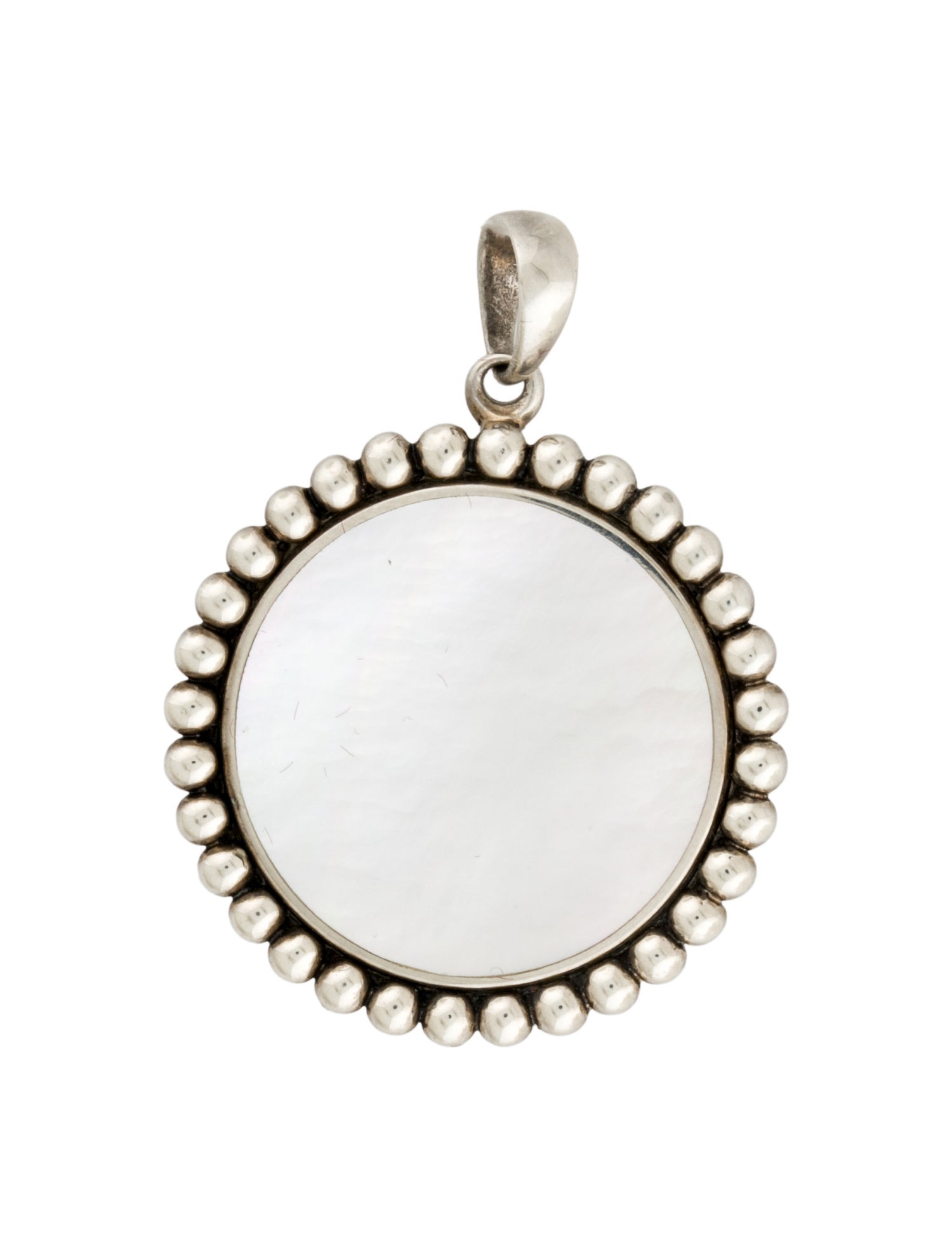 Lagos Mother of Pearl Large Circle Pendant