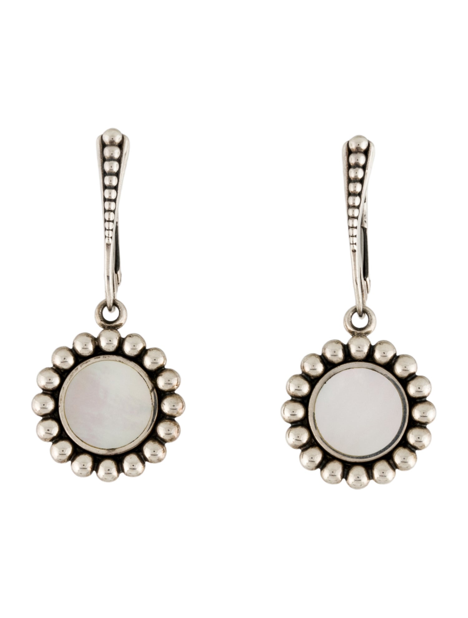 Lagos Mother of Pearl Small Circle Crop Earrings