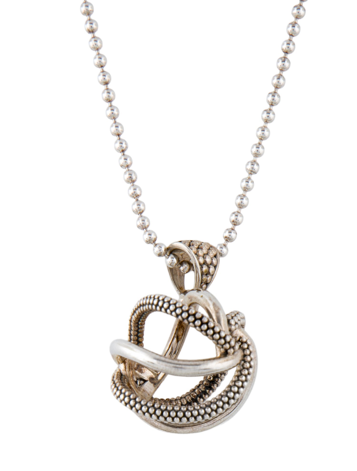 Lagos Love Knot Large Pendant Necklace