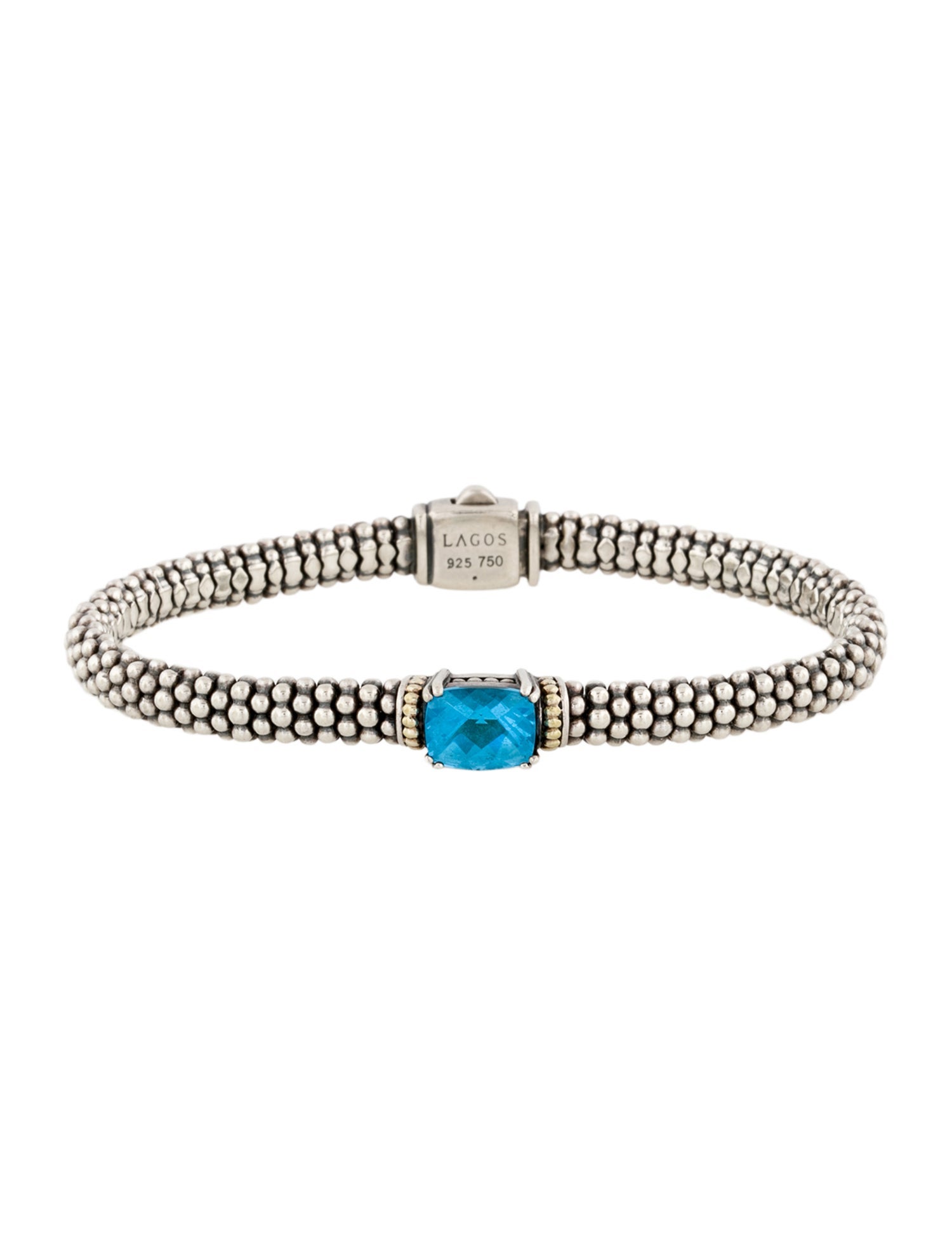 Lagos Topaz Single Station Link Bracelet