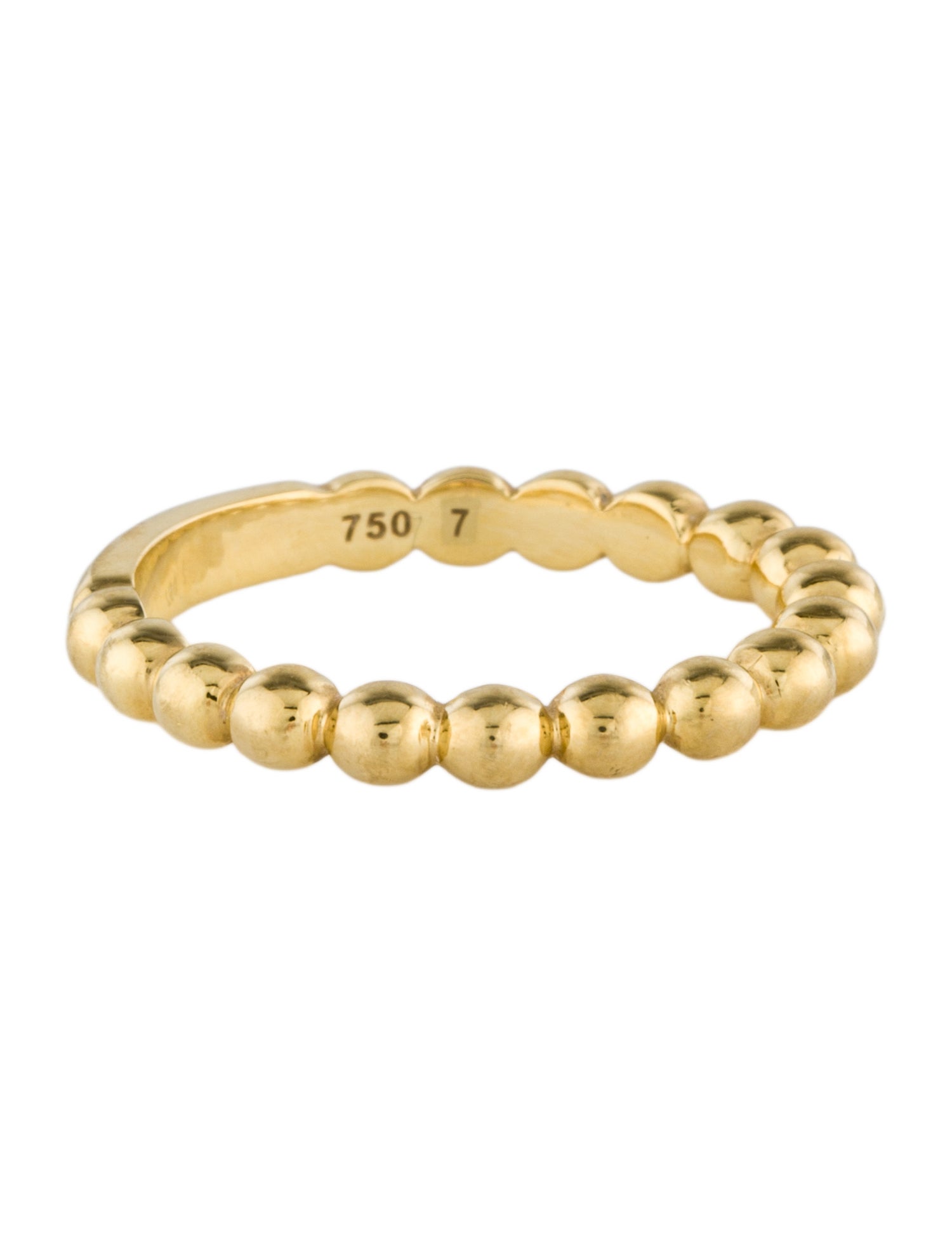 Lagos 18K Beaded Stacking Ring