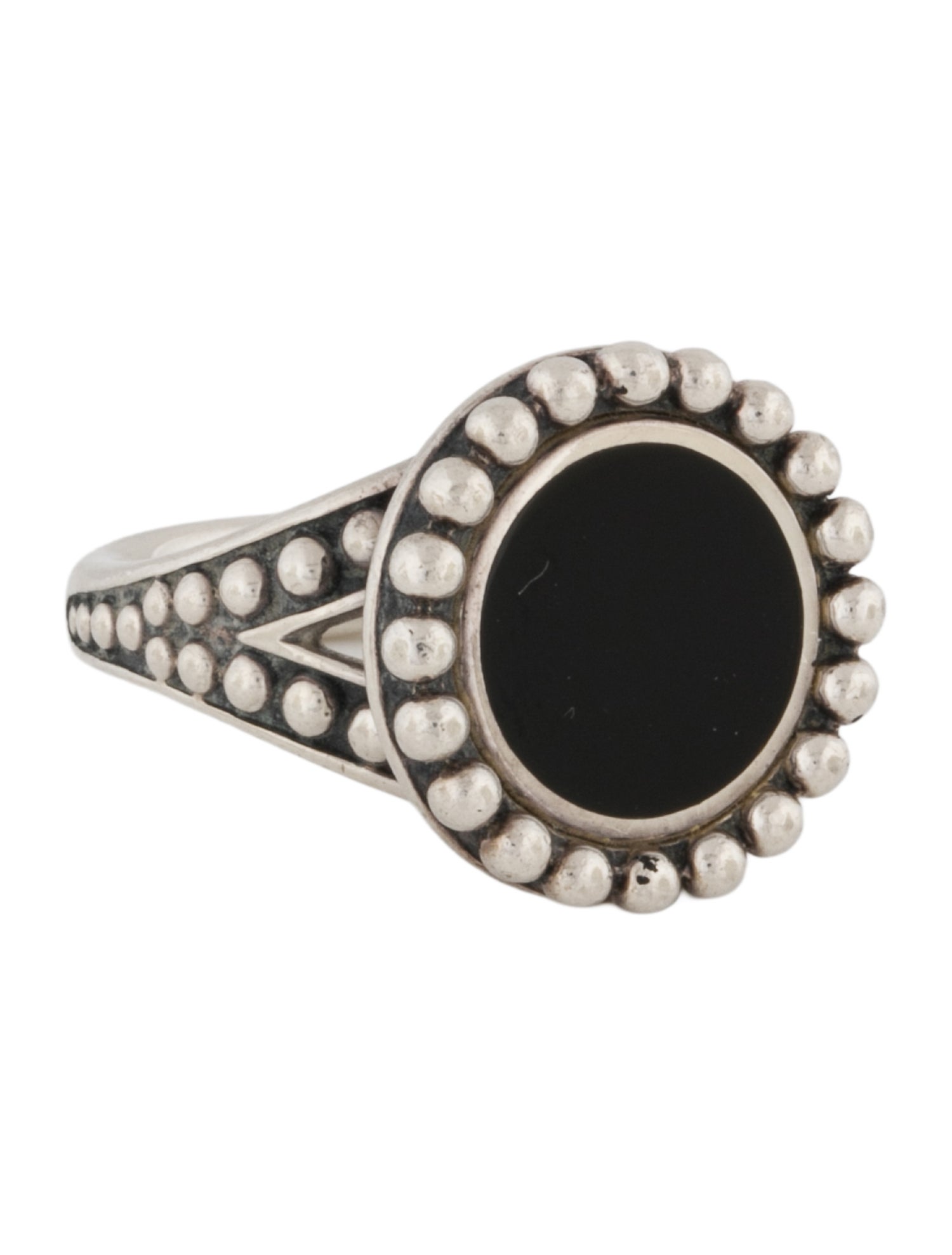 Lagos Onyx Maya Circle Ring
