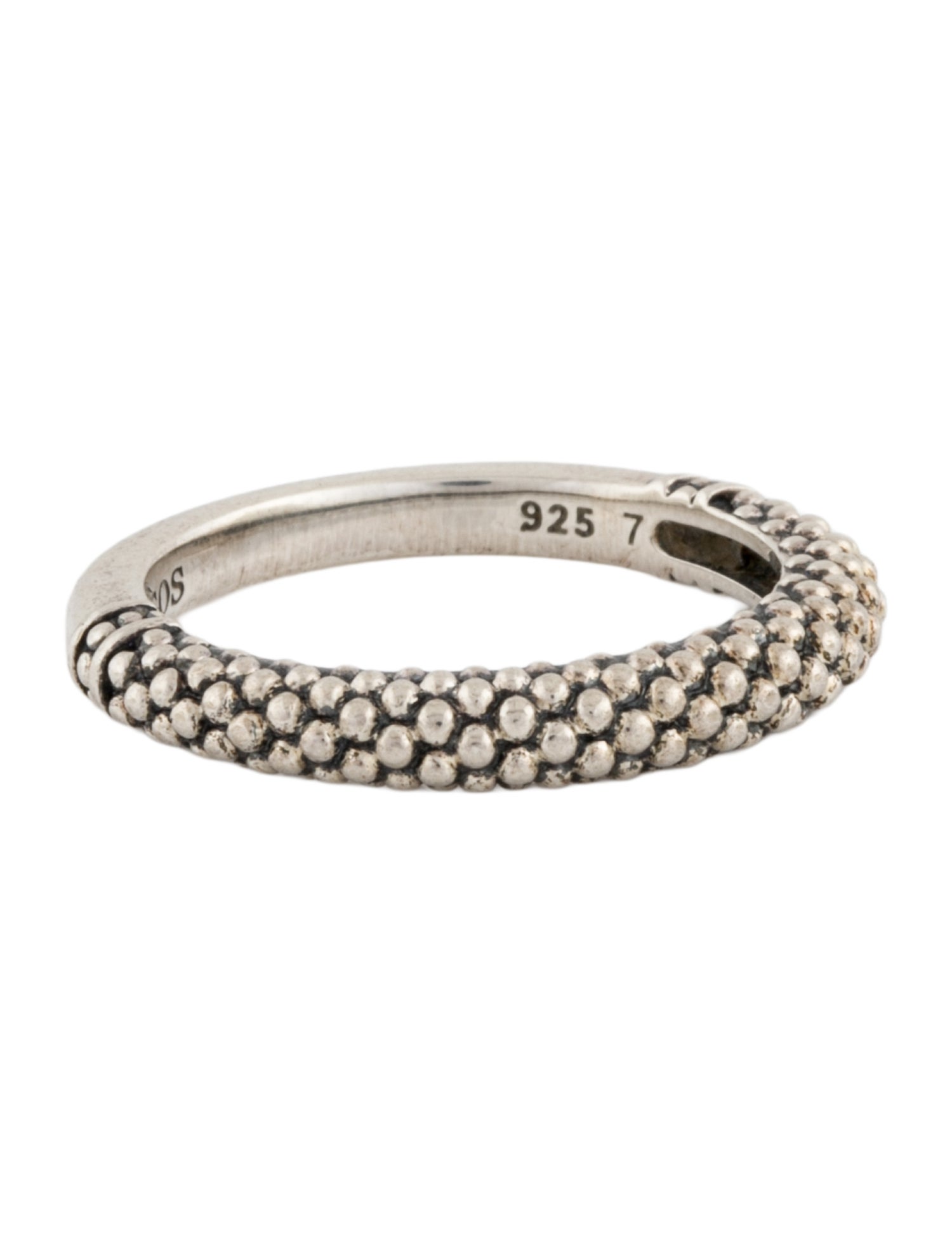 Lagos Caviar Stacking Ring