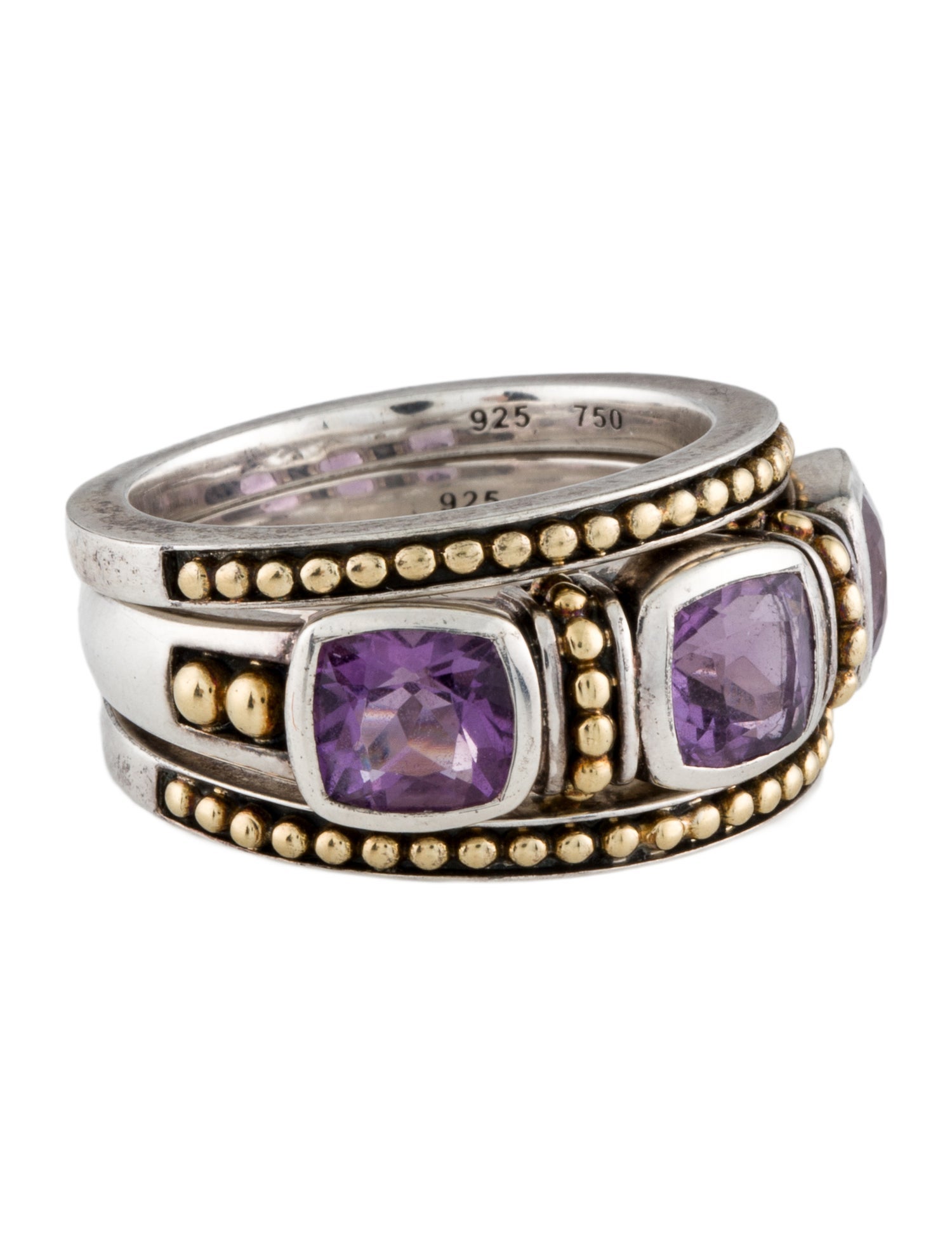 Lagos Rittenhouse Amethyst Stacking Rings