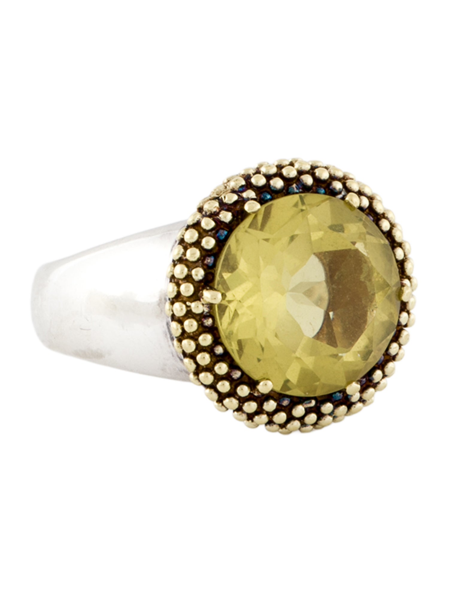 Lagos Two-Tone 5.09ct Quartz Cocktail Ring