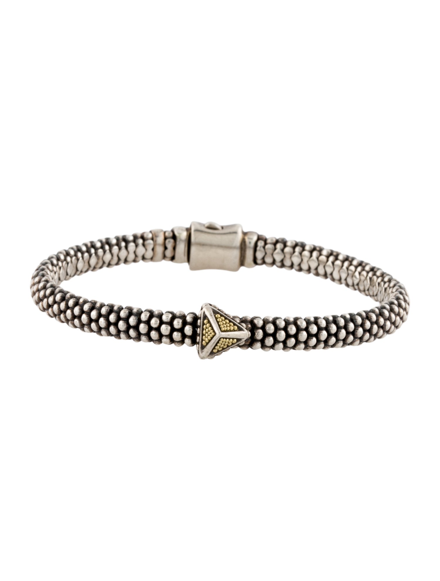 Lagos Single Station Pyramid Caviar Bracelet