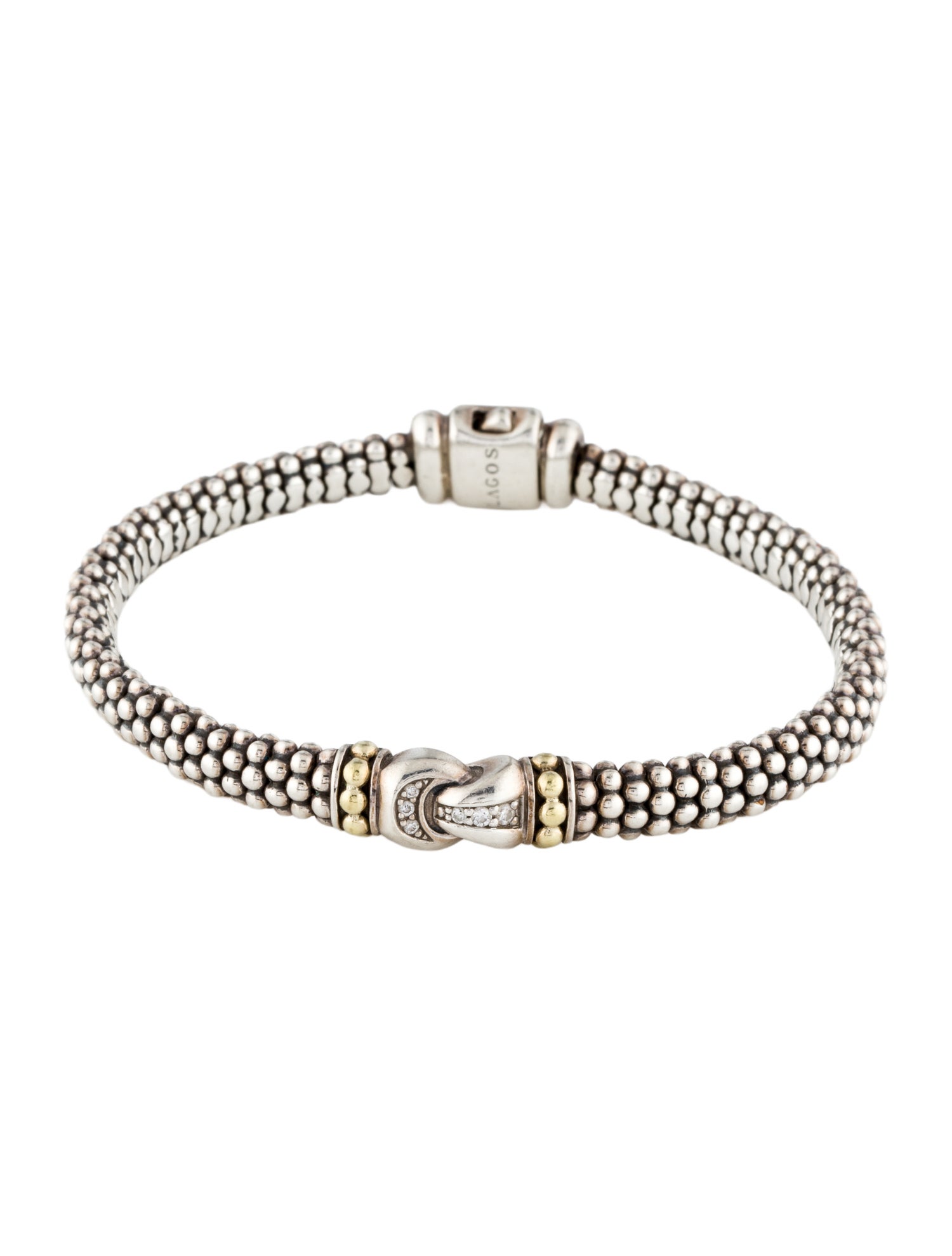Lagos Diamond Caviar Station bracelet