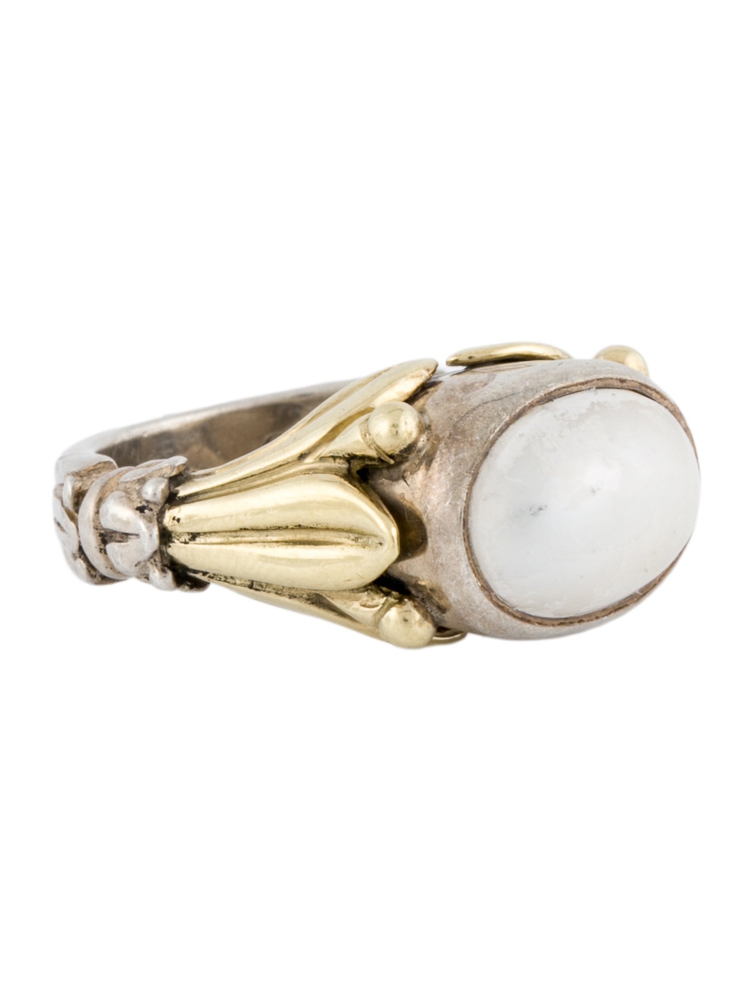 Lagos Two-Tone Pearl Cocktail Ring