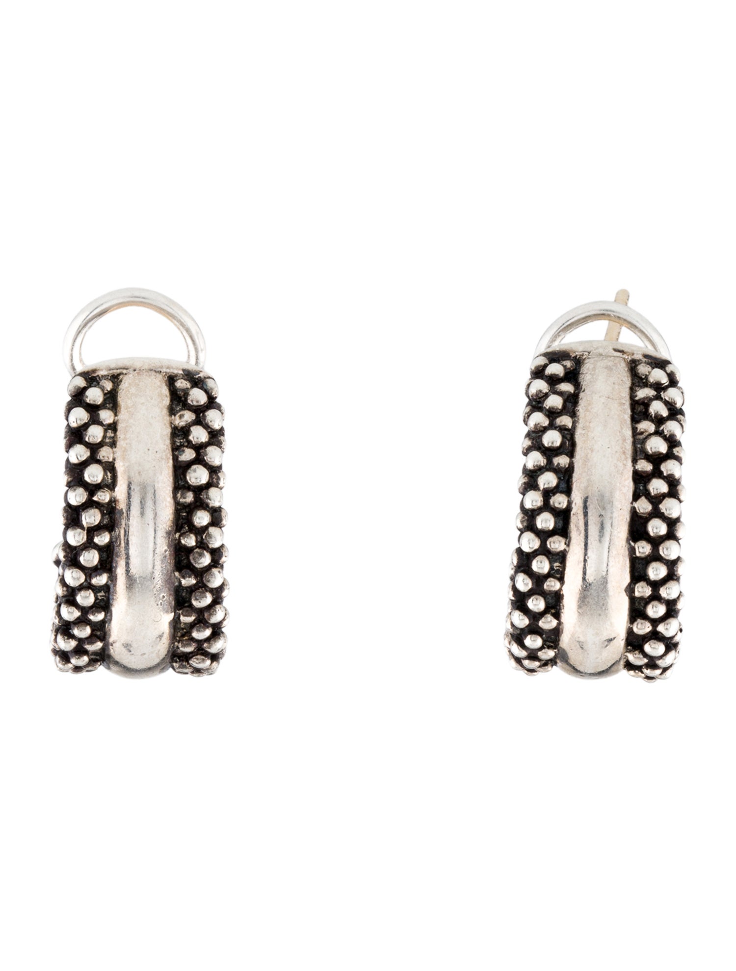 Lagos Station Caviar Huggie Earrings