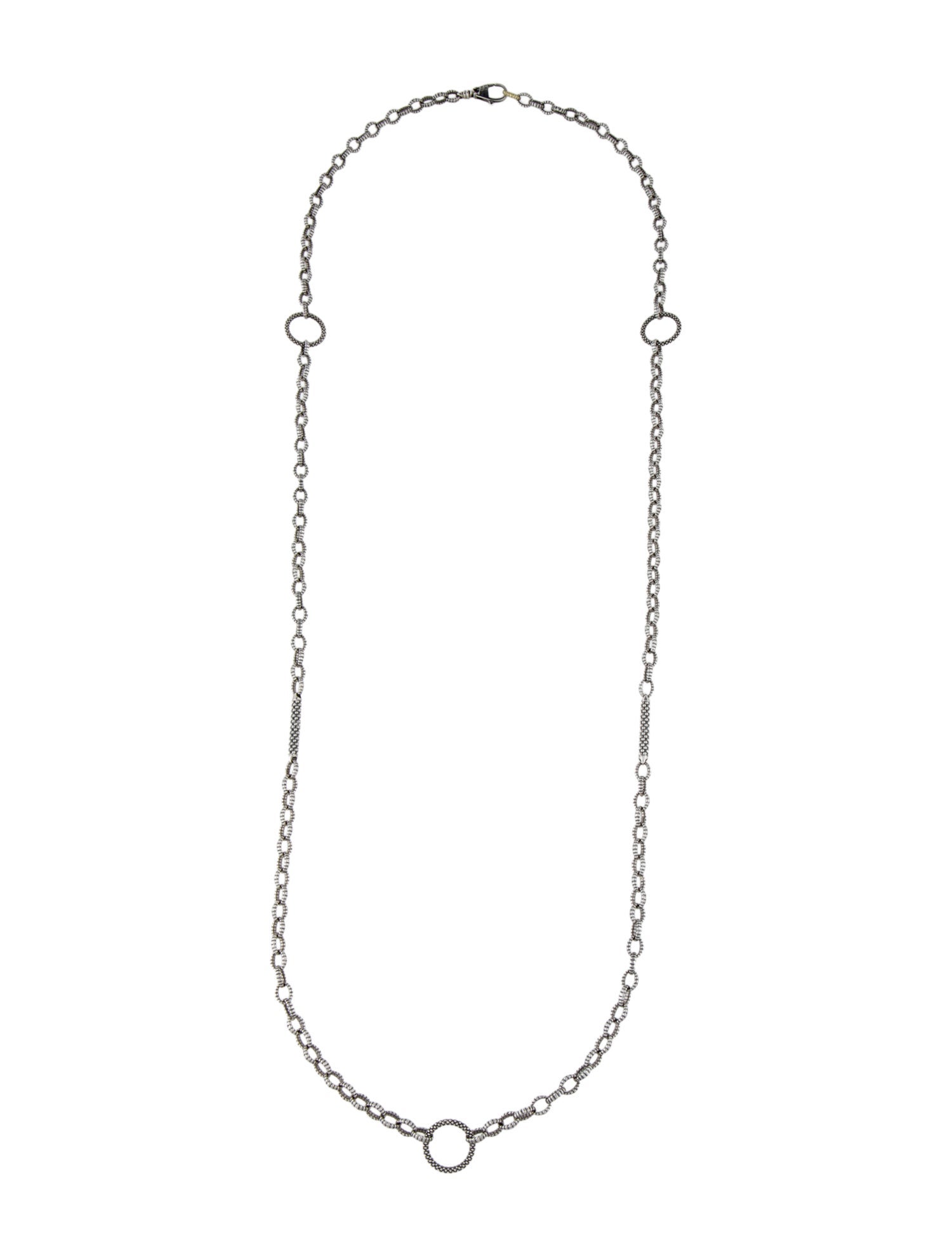Lagos Two Tone Station Necklace