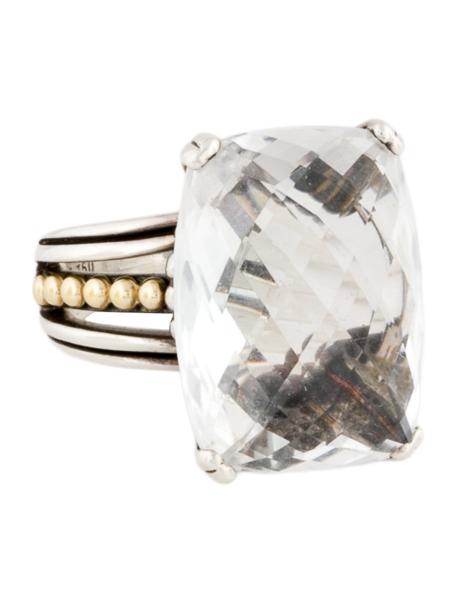 Lagos Two-Tone Topaz Cocktail Ring