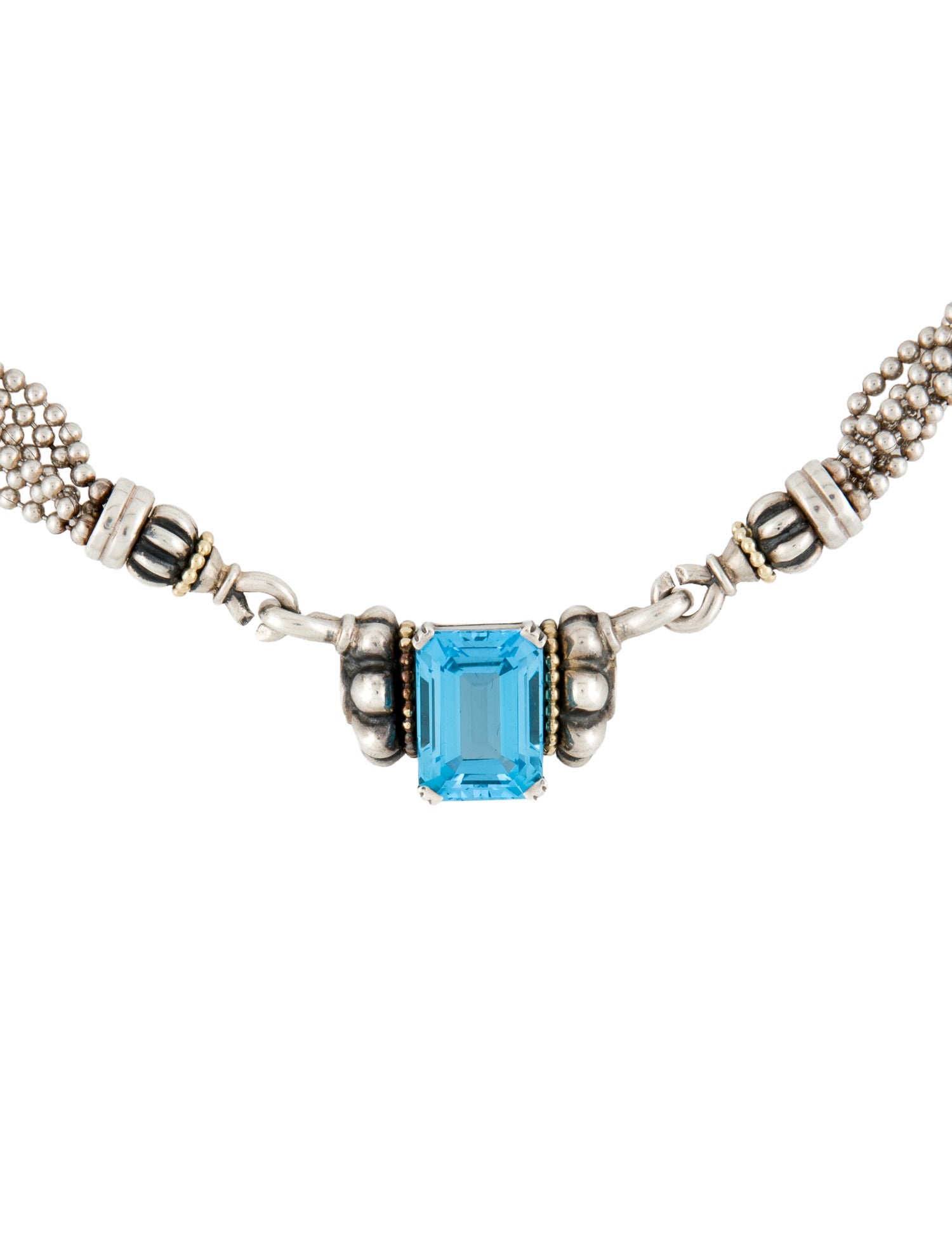 Lagos Topaz Glacier Collar Necklace