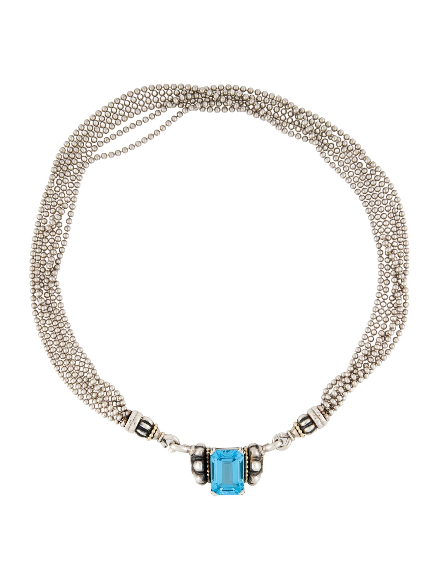 Lagos Topaz Glacier Collar Necklace