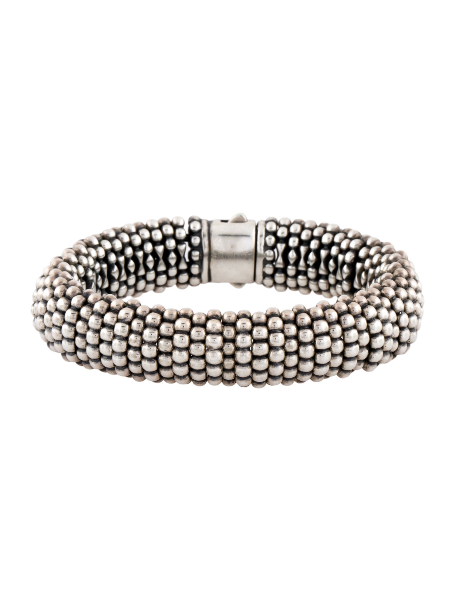 Lagos Two-Tone Caviar Bracelet