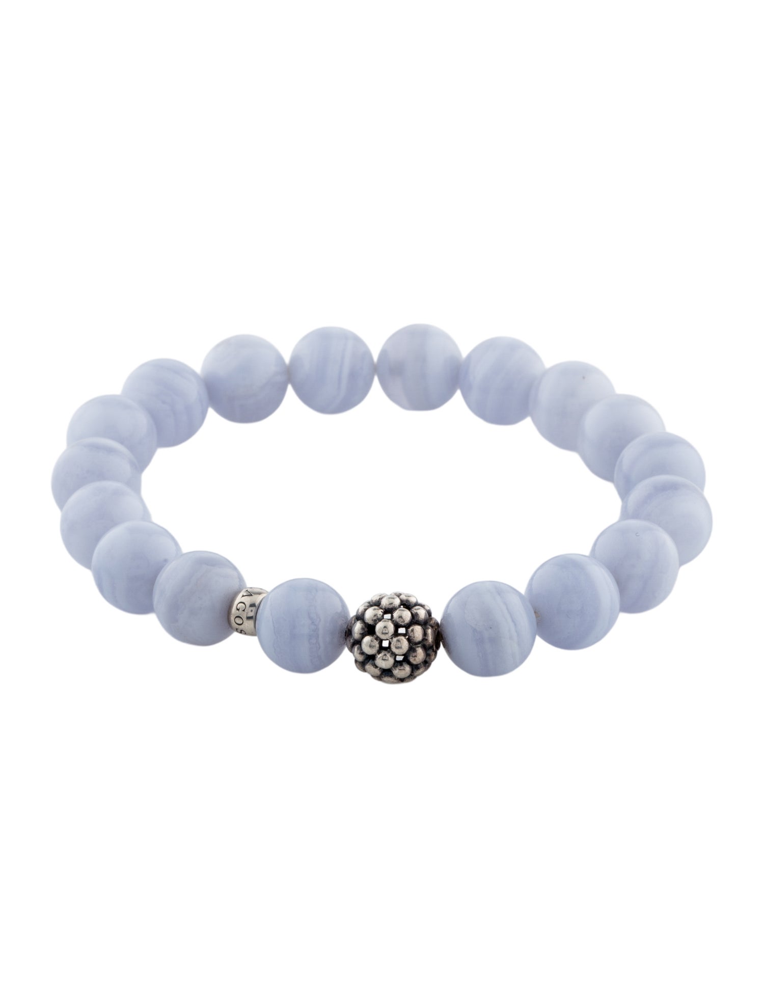 Lagos Blue Lace Agate Bead Bracelet