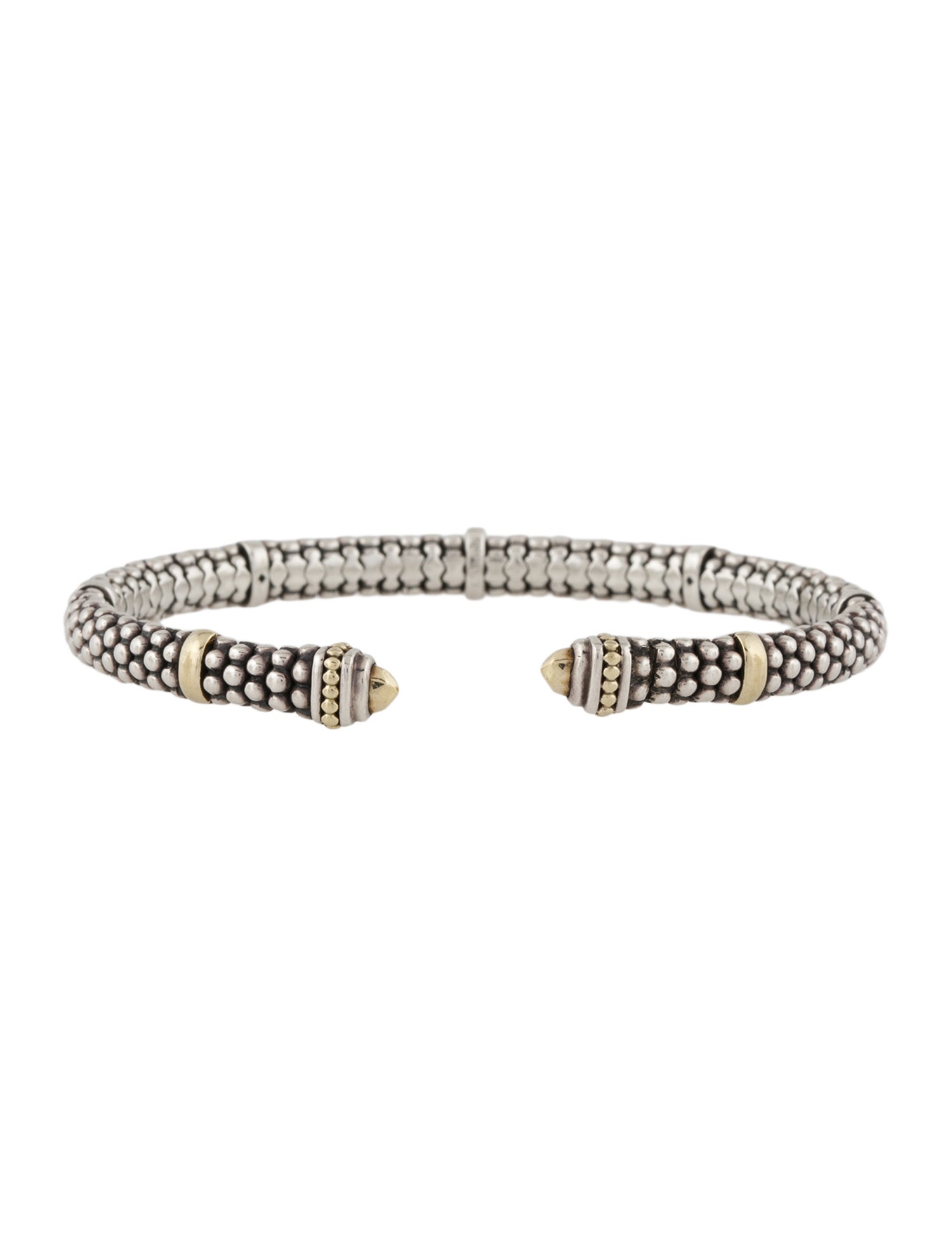 Lagos Two-Tone Caviar Bracelet