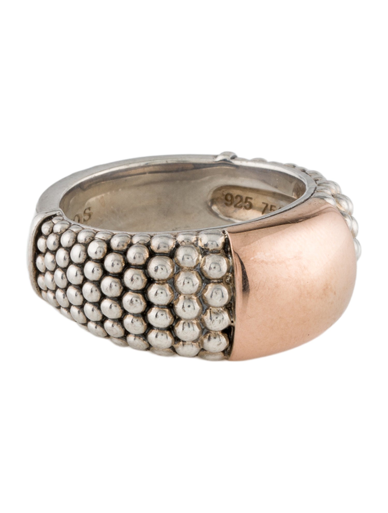 Lagos Two-Tone Caviar Station Ring