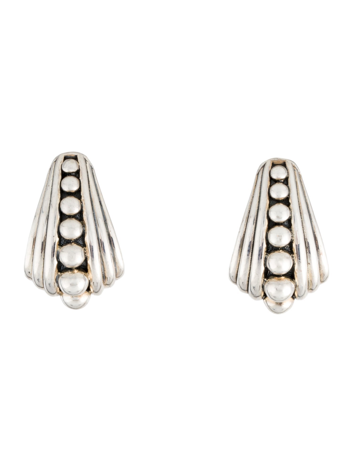 Lagos Fluted Drop Earrings