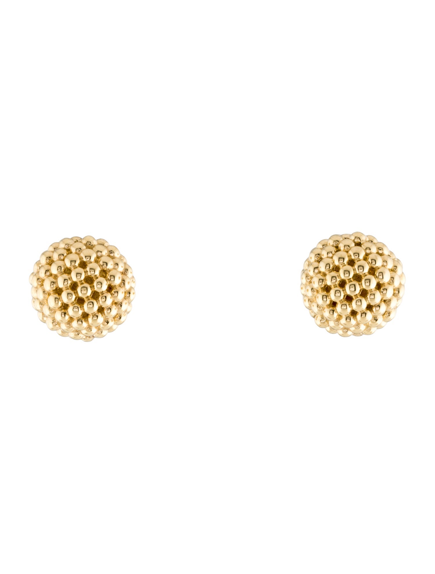 Lagos 18K Caviar Beaded Stud Earrings