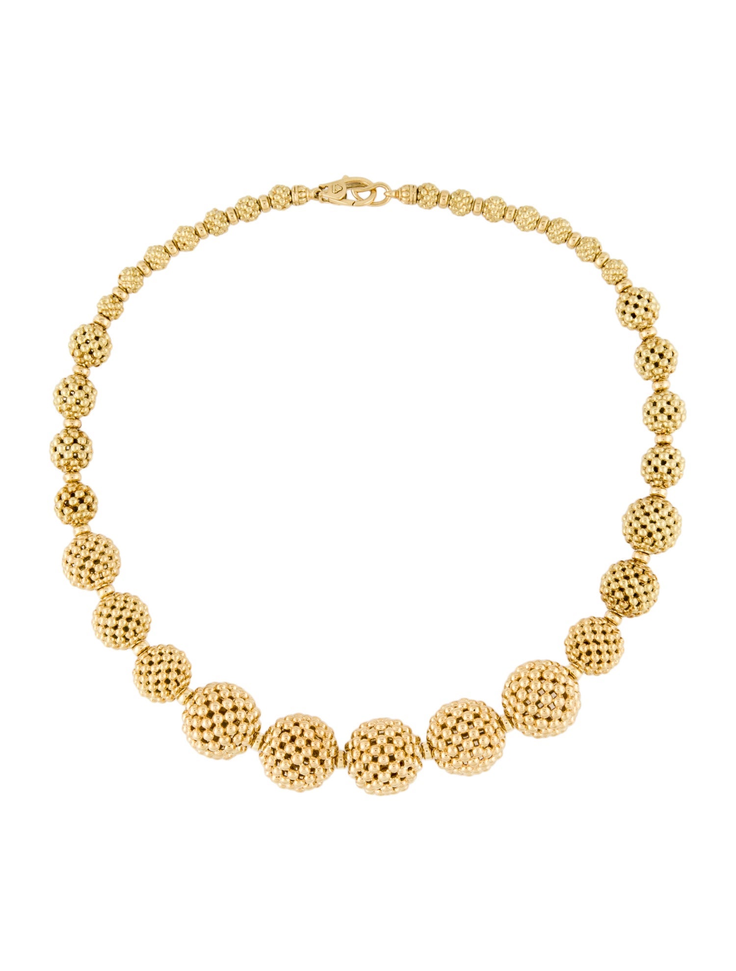 Lagos 18K Caviar Beaded Ball Necklace