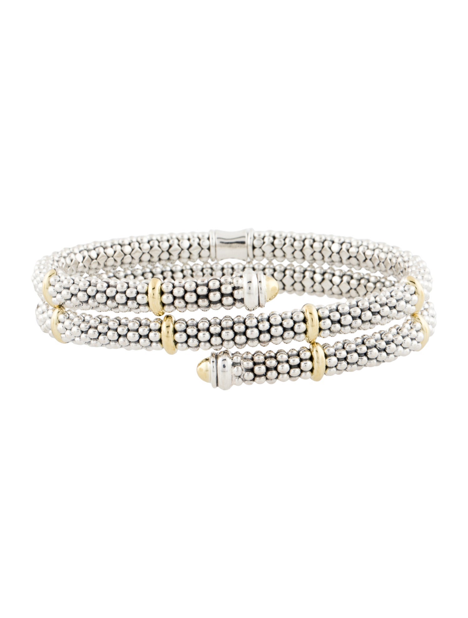 Lagos Two-Tone Caviar Versa Wrap Bracelet