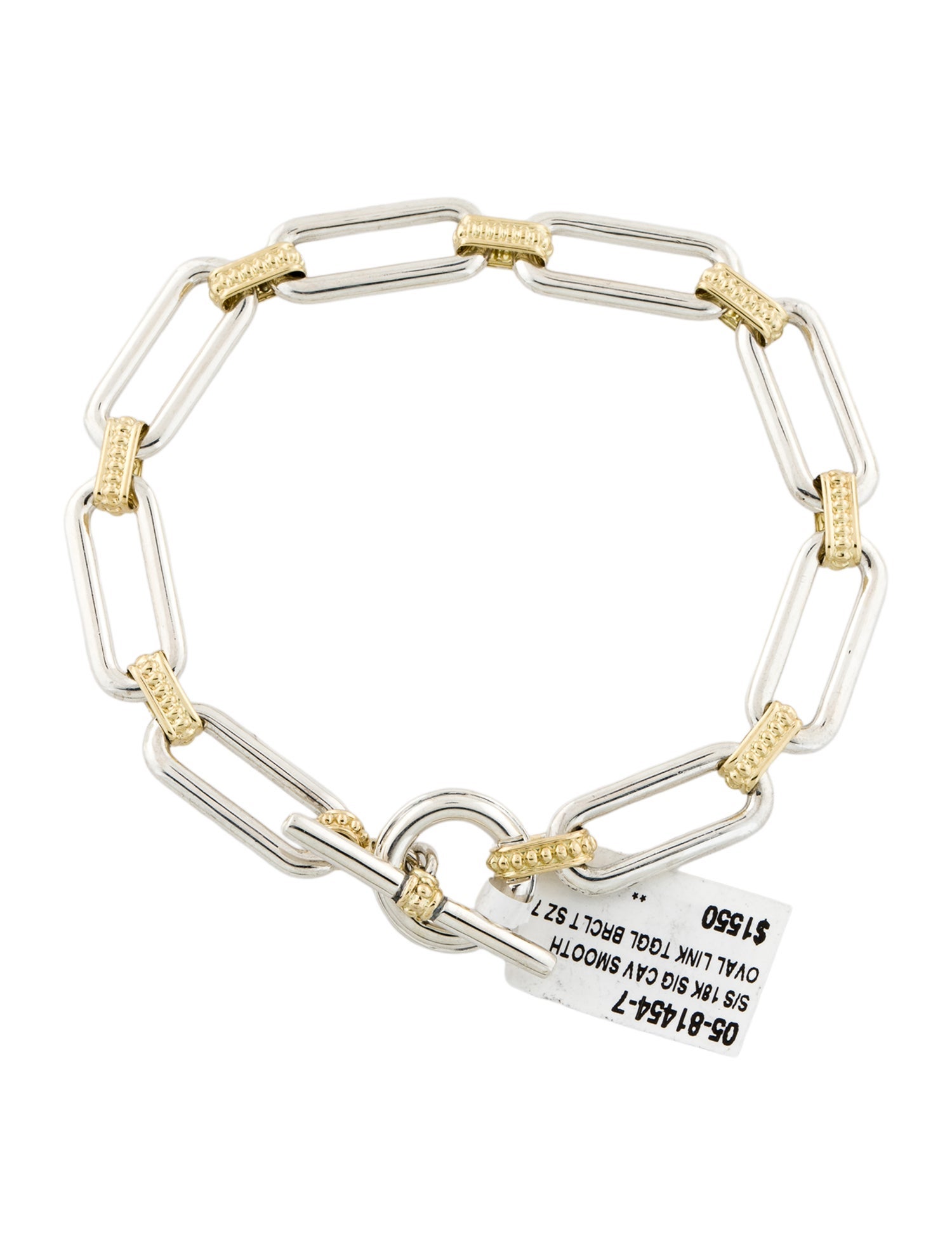 Lagos Two-Tone Chain Link Toggle Bracelet