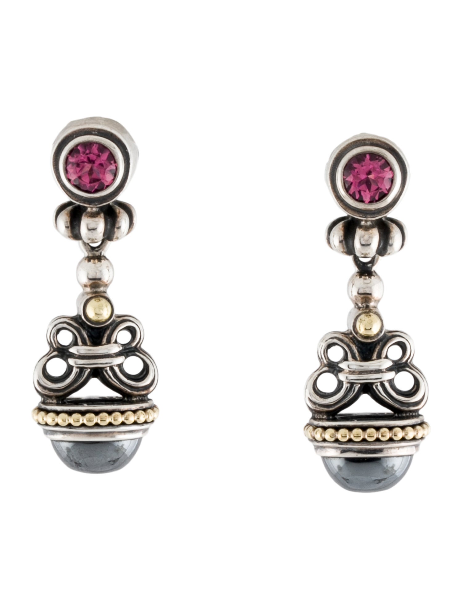 Lagos Tourmaline & Spinel Caviar Drop Earrings