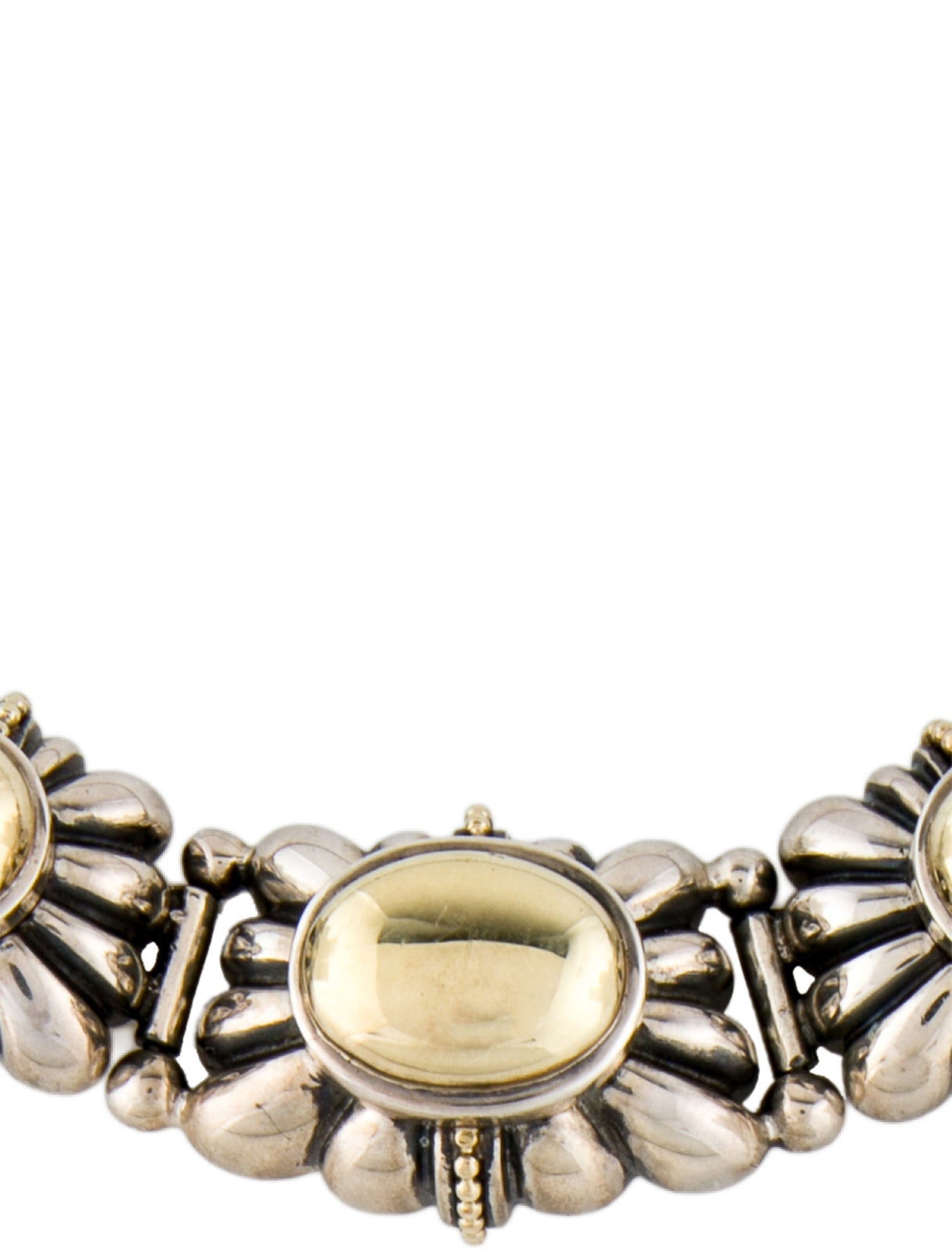 Lagos Two-Tone Caviar Collar Necklace