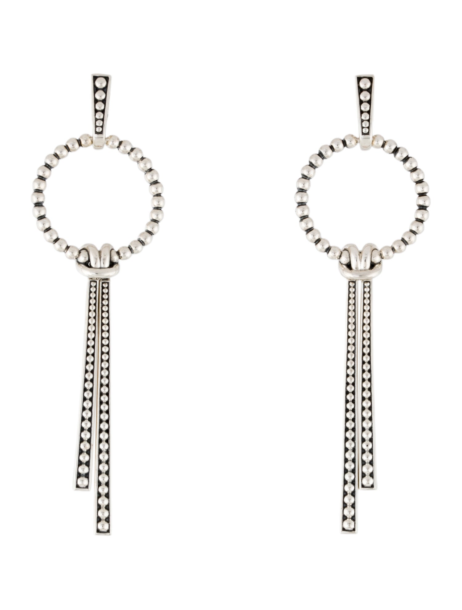 Lagos Double Station Linear Drop Earrings