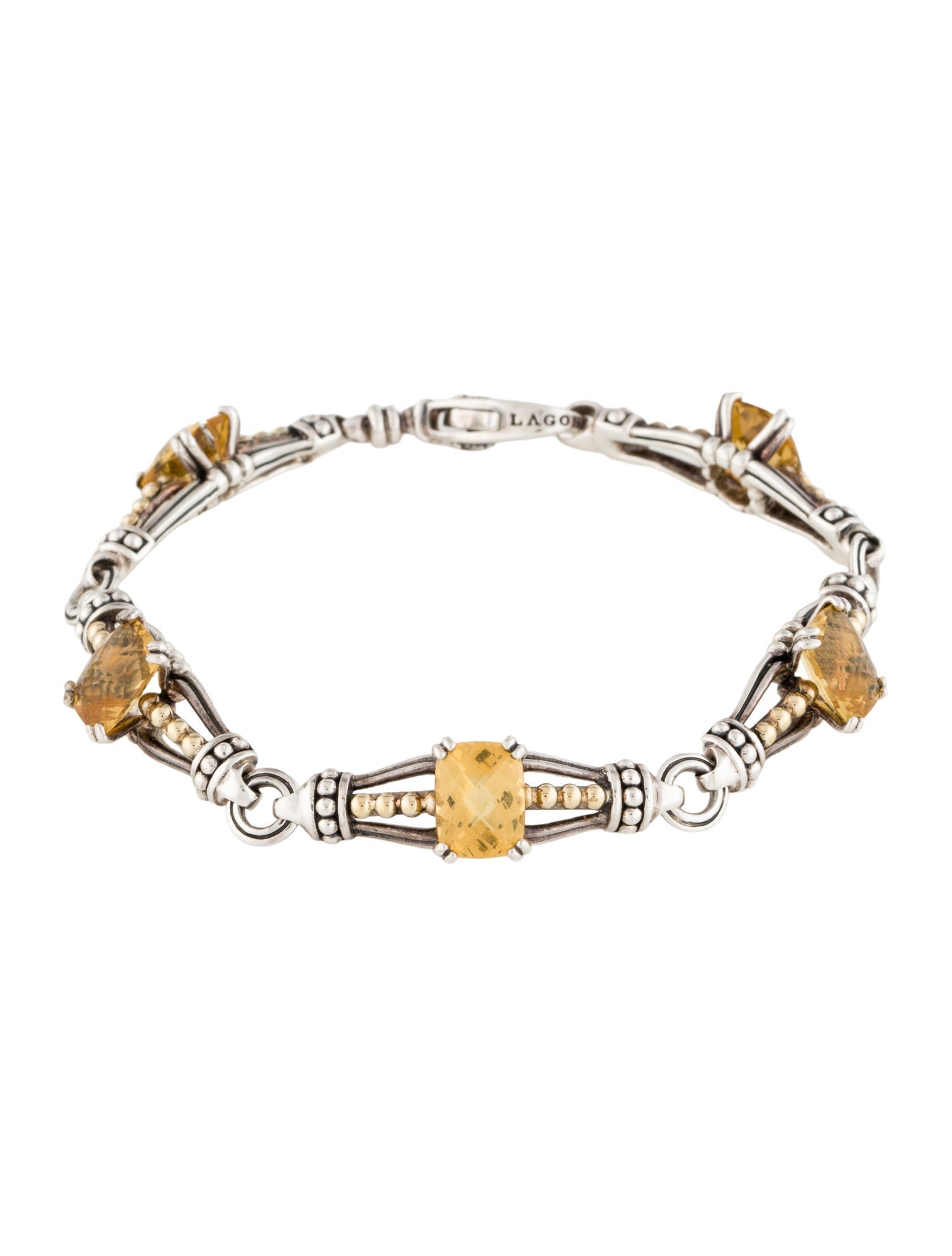 Lagos Citrine Station Bracelet