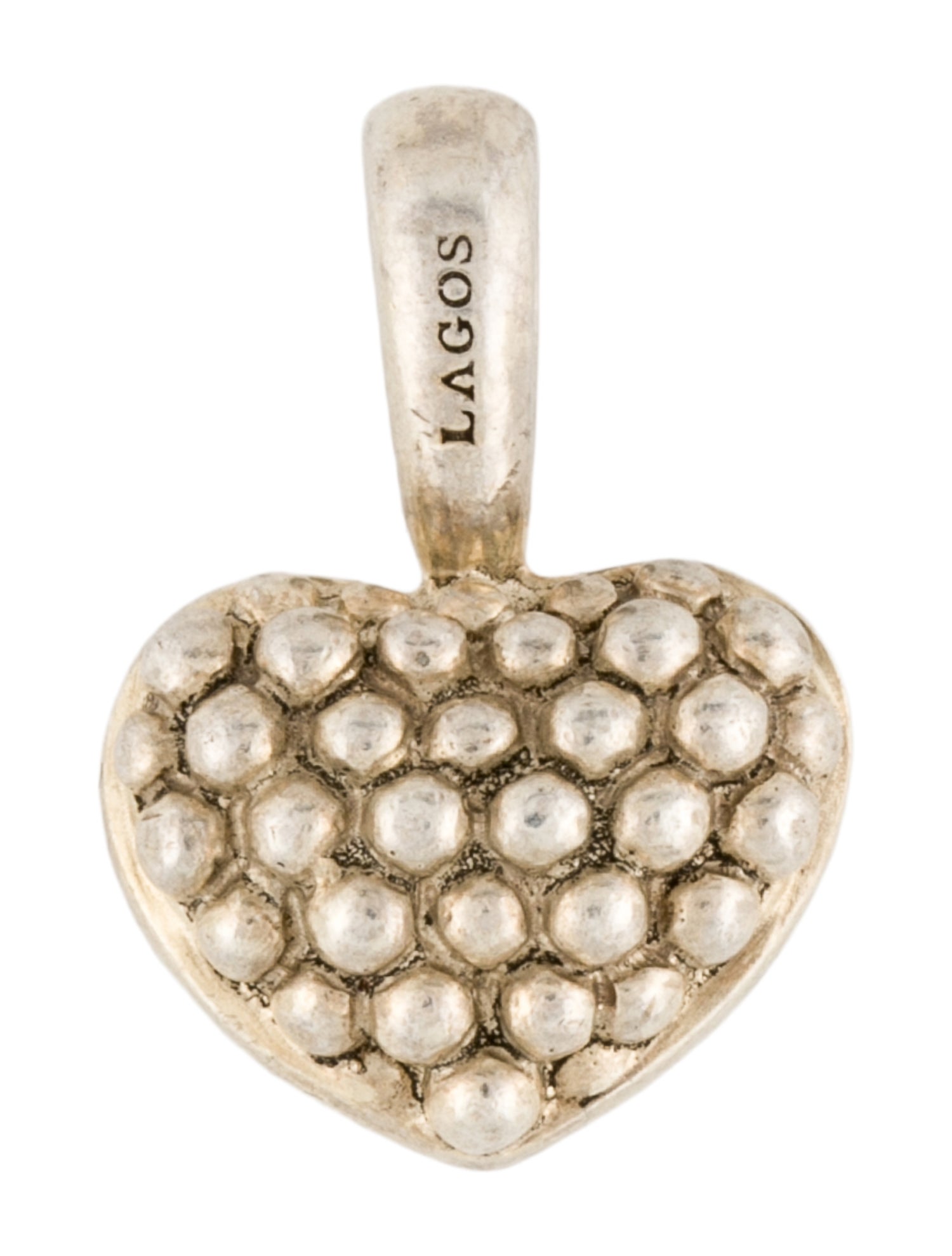 Lagos Caviar Heart Pendant