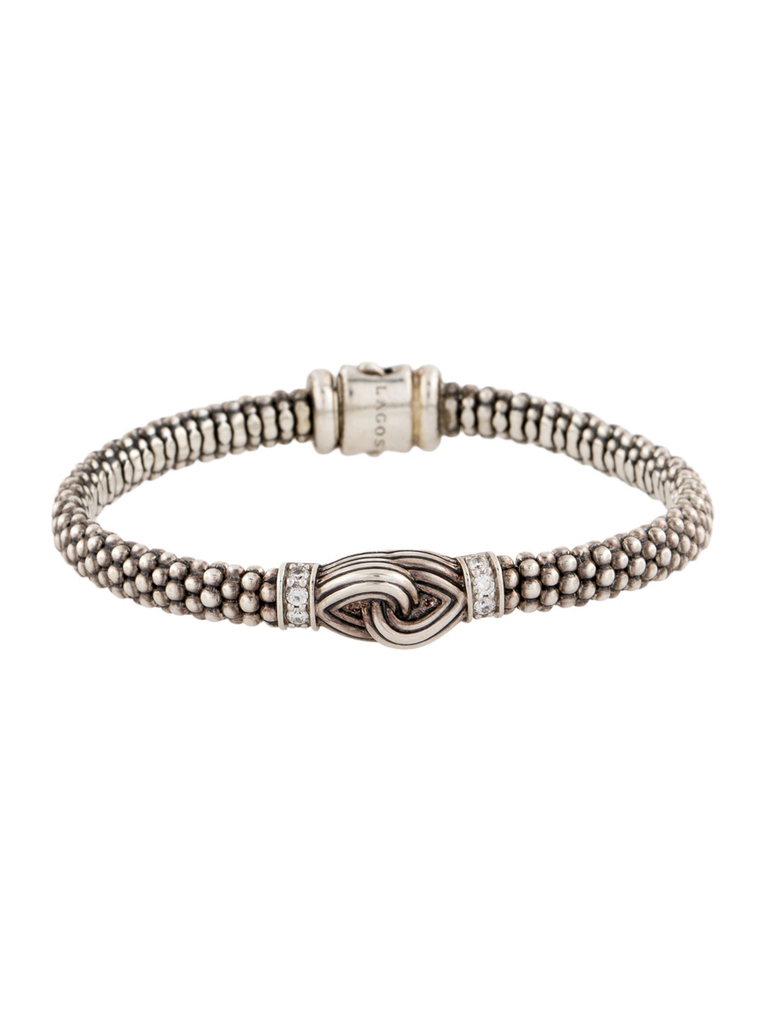 Lagos Diamond Square Knot Bracelet