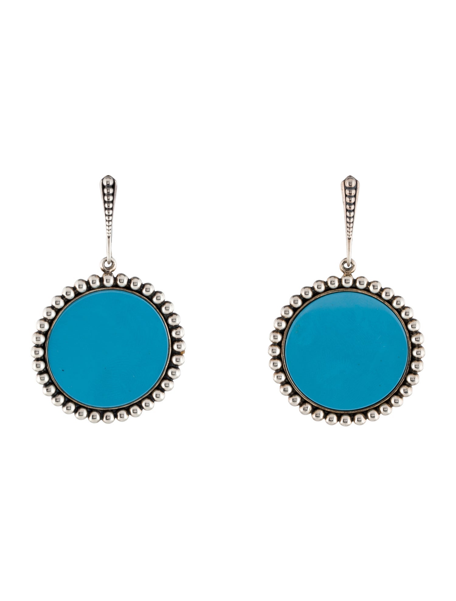 Lagos Ceramic Maya Large Circle Drop Earrings