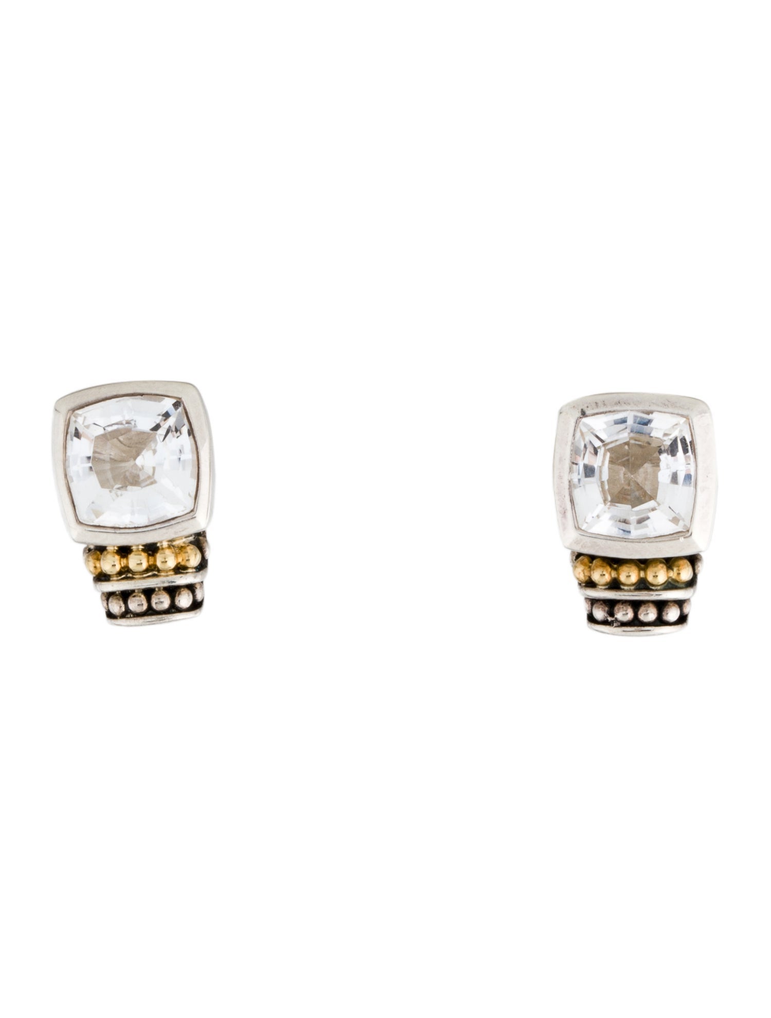 Lagos White Topaz Rittenhouse Stud Earrings