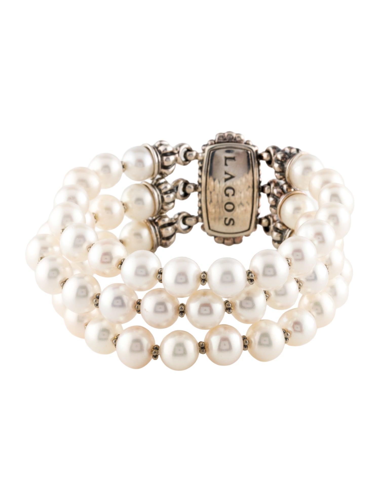 Lagos Freshwater Pearl 3-Strand Bracelet